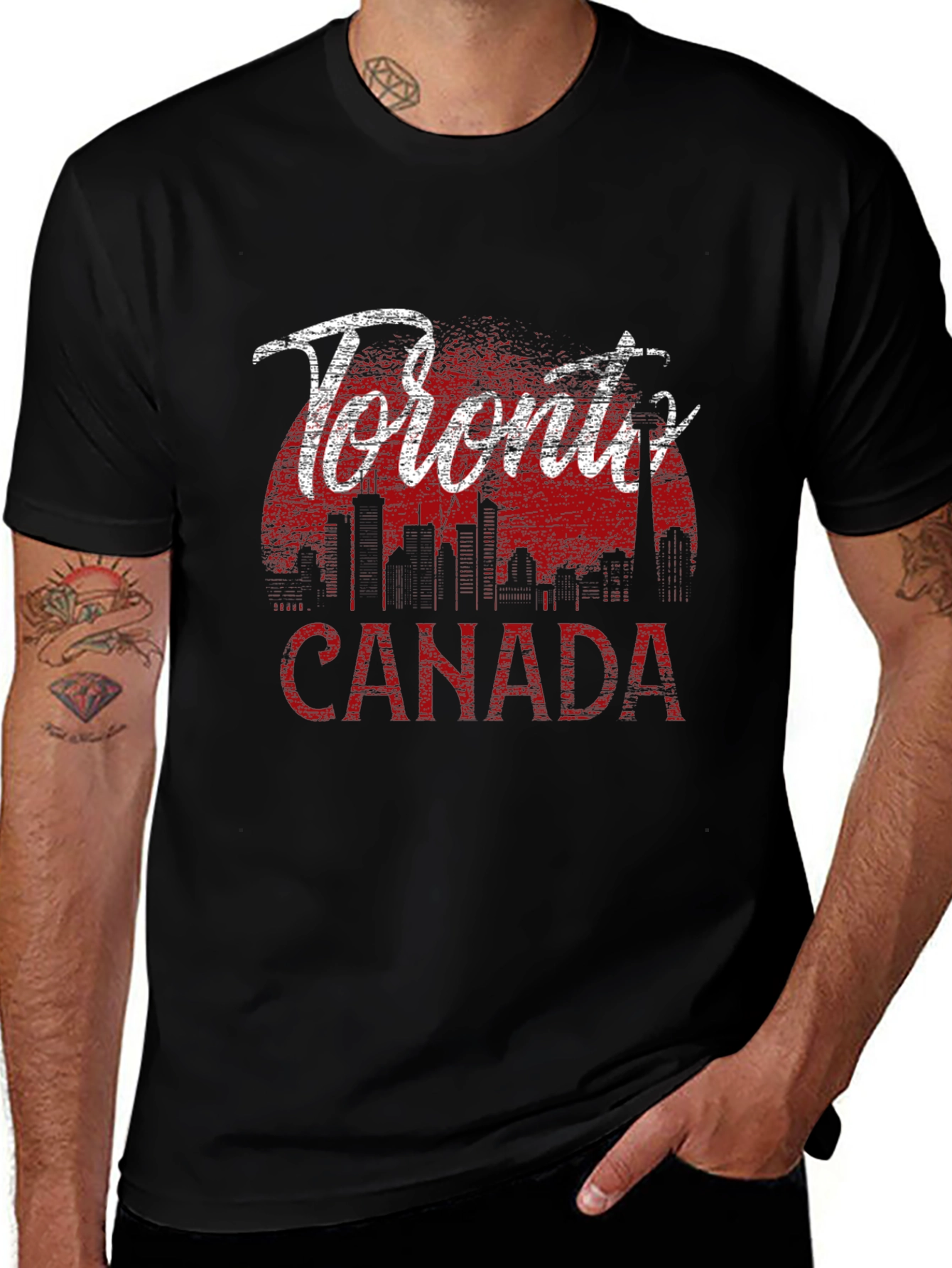 Toronto Canada T-Shirt - Skyline Graphic Tee