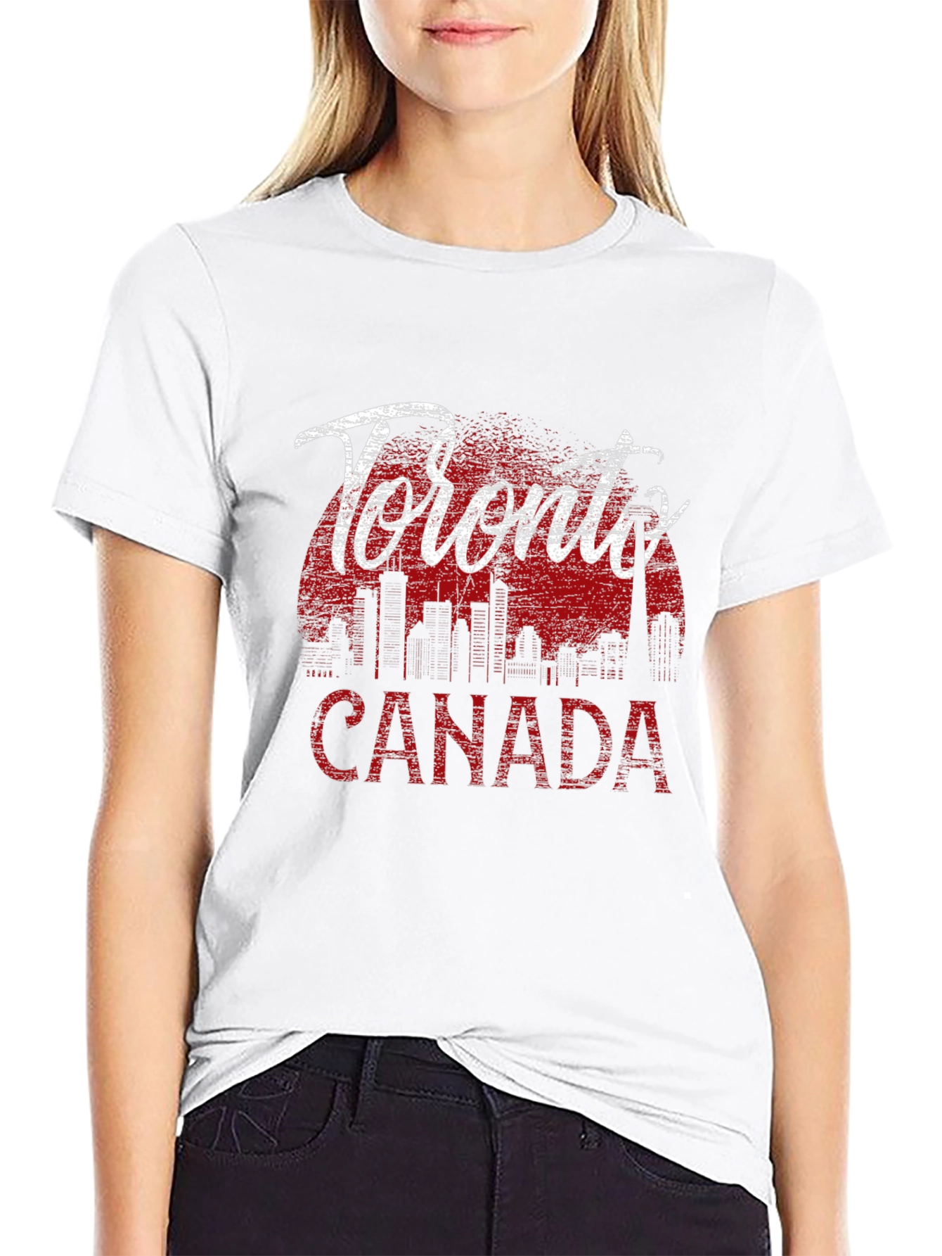 Toronto Canada T-Shirt - Skyline Graphic Tee