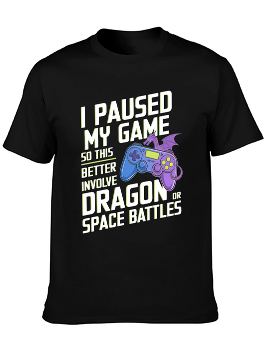 Gamer T-Shirt - Dragon or Space Battle Tee