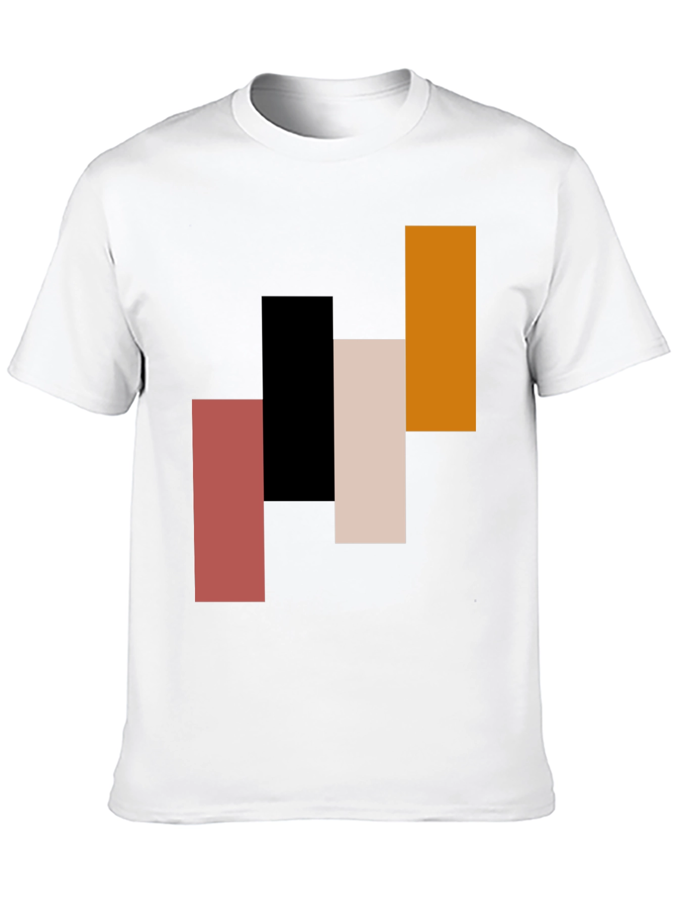 Modern Abstract Geometric Rectangle T-Shirt