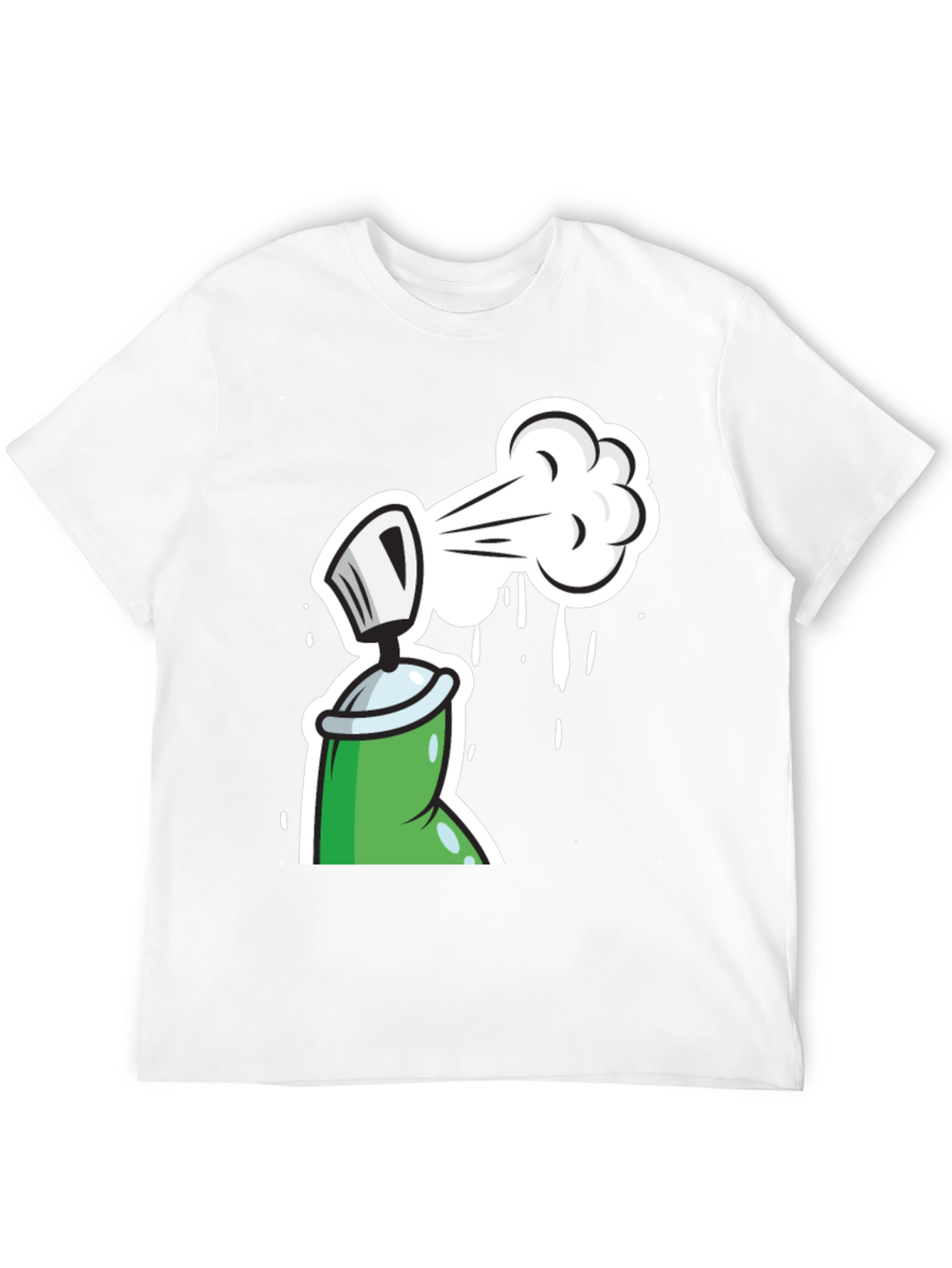 Spray Paint Graphic Tee - Fun & Creative Design