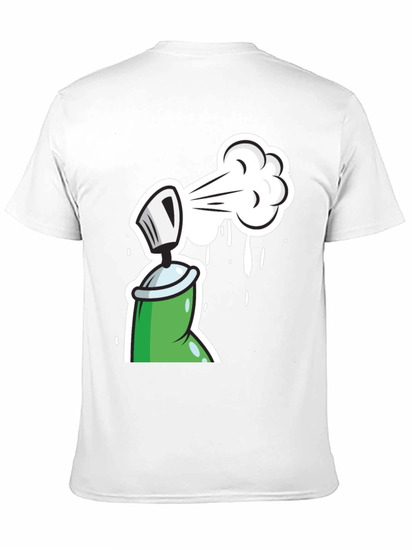 Spray Paint Graphic Tee - Fun & Creative Design