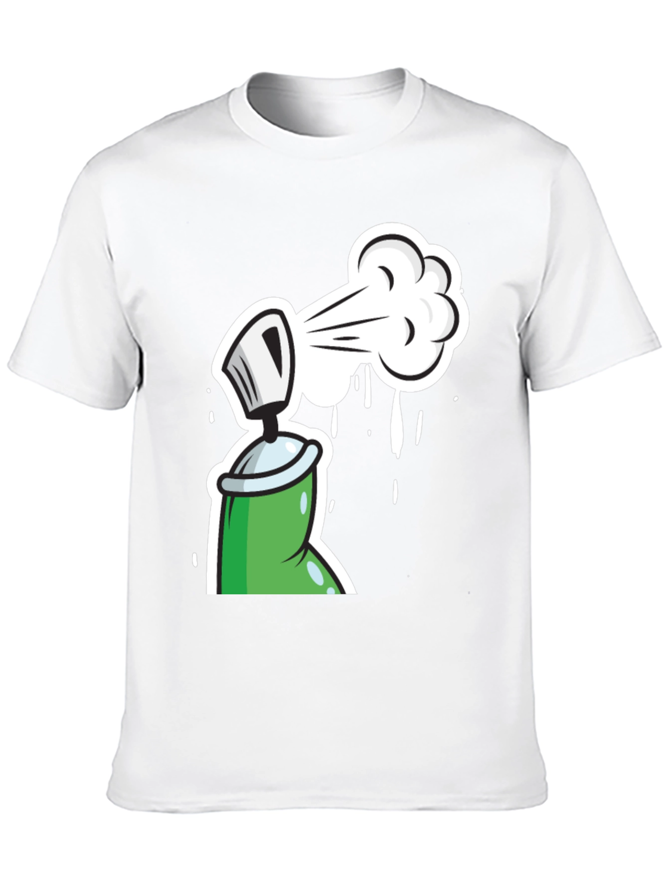 Spray Paint Graphic Tee - Fun & Creative Design
