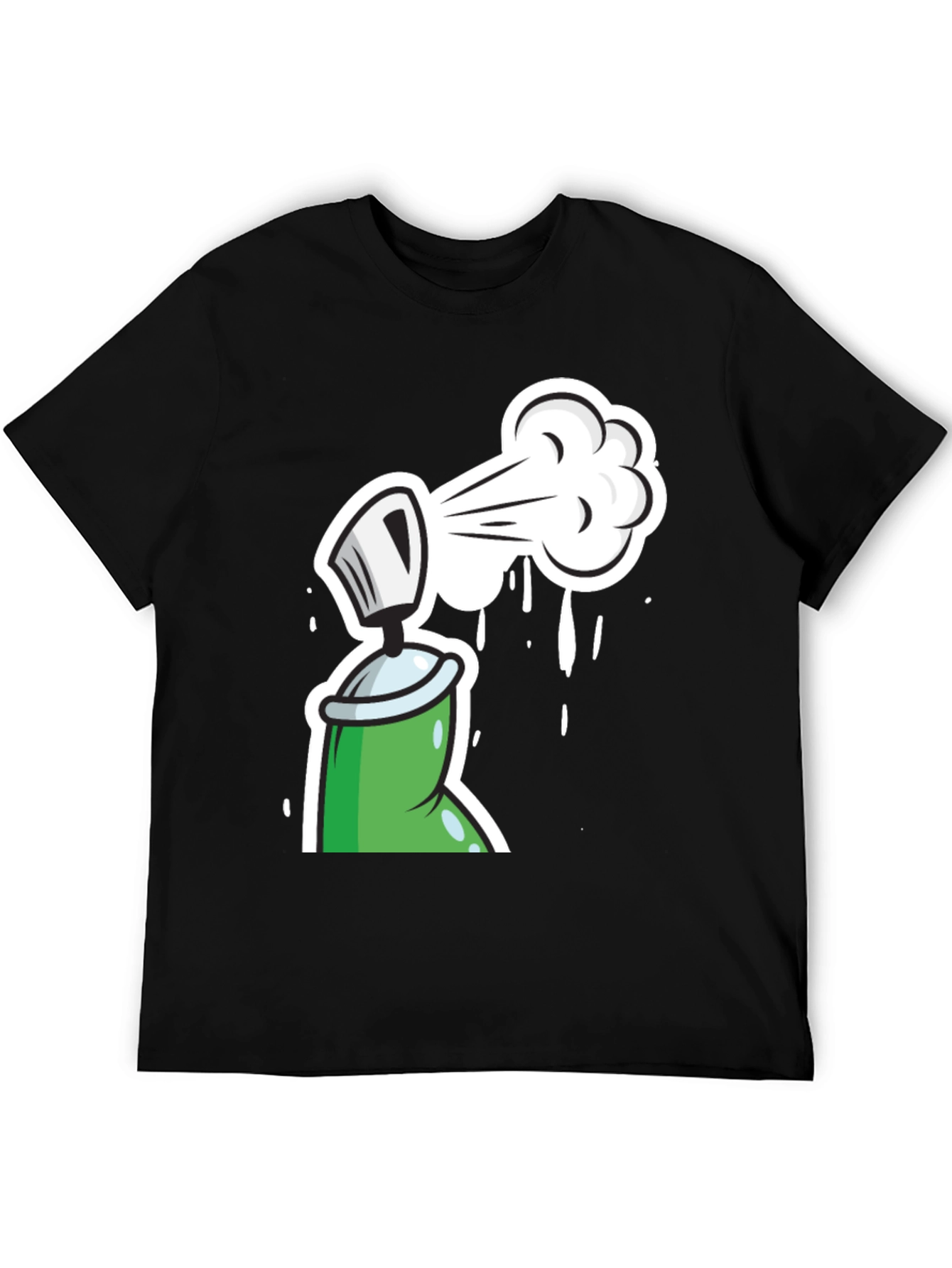 Spray Paint Graphic Tee - Fun & Creative Design
