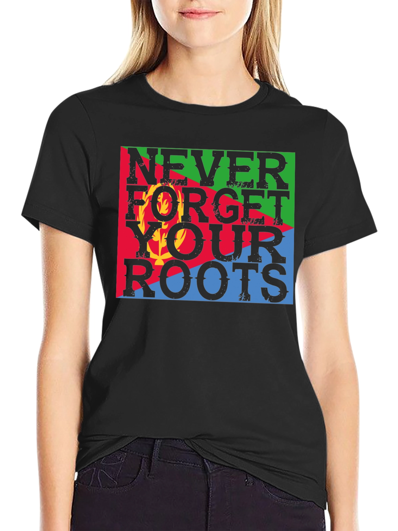 Never Forget Your Roots Eritrea Flag T-Shirt