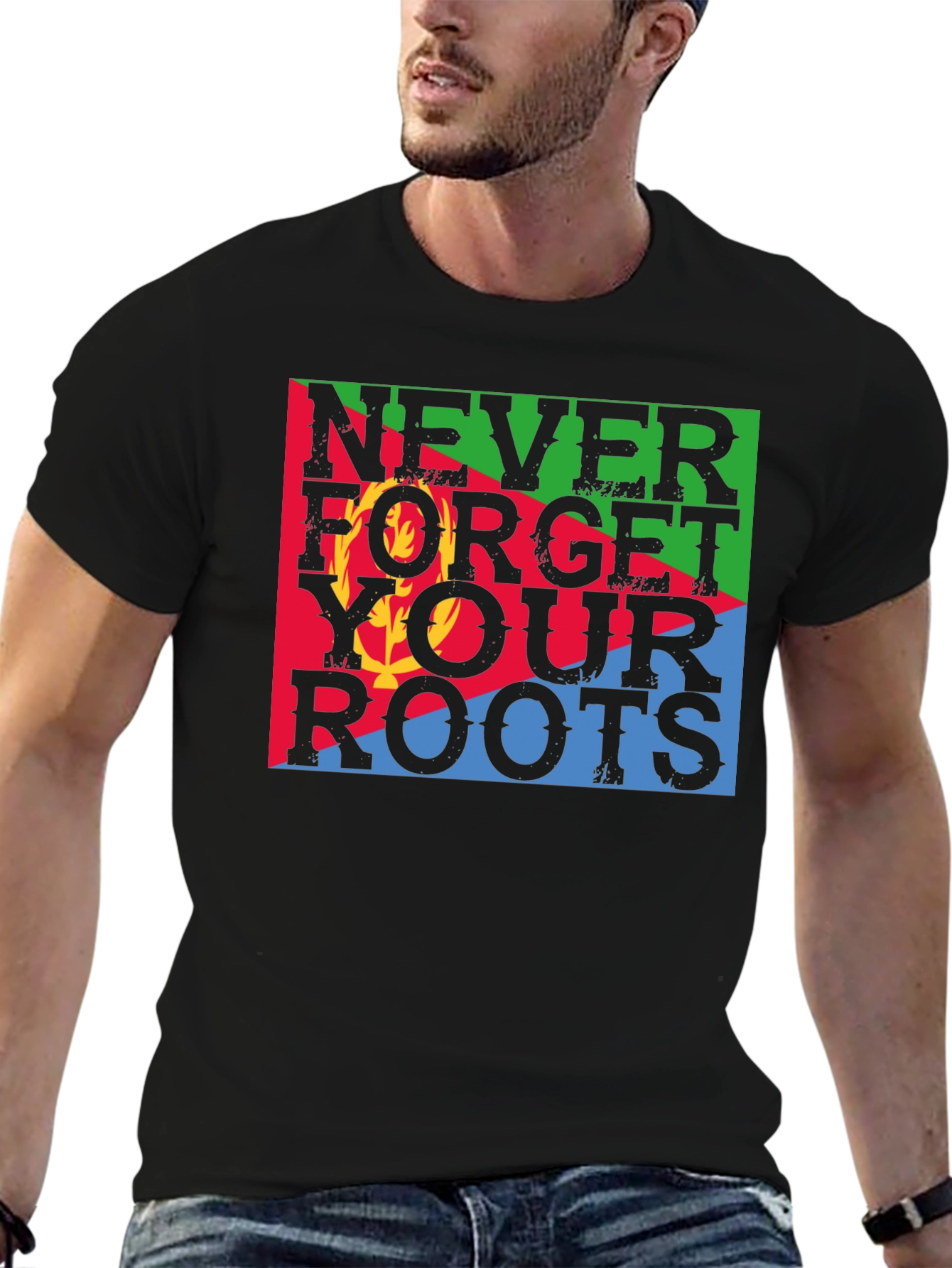 Never Forget Your Roots Eritrea Flag T-Shirt