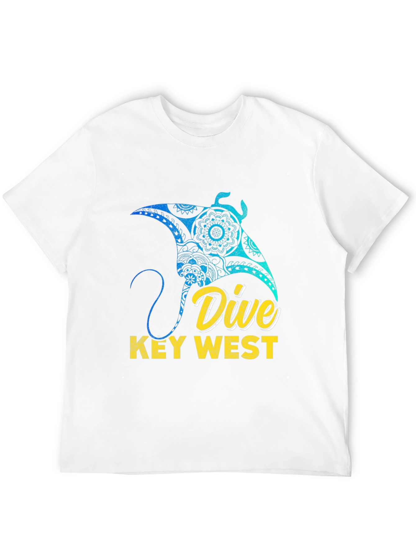 Dive Key West Graphic Tee - Manta Ray Design