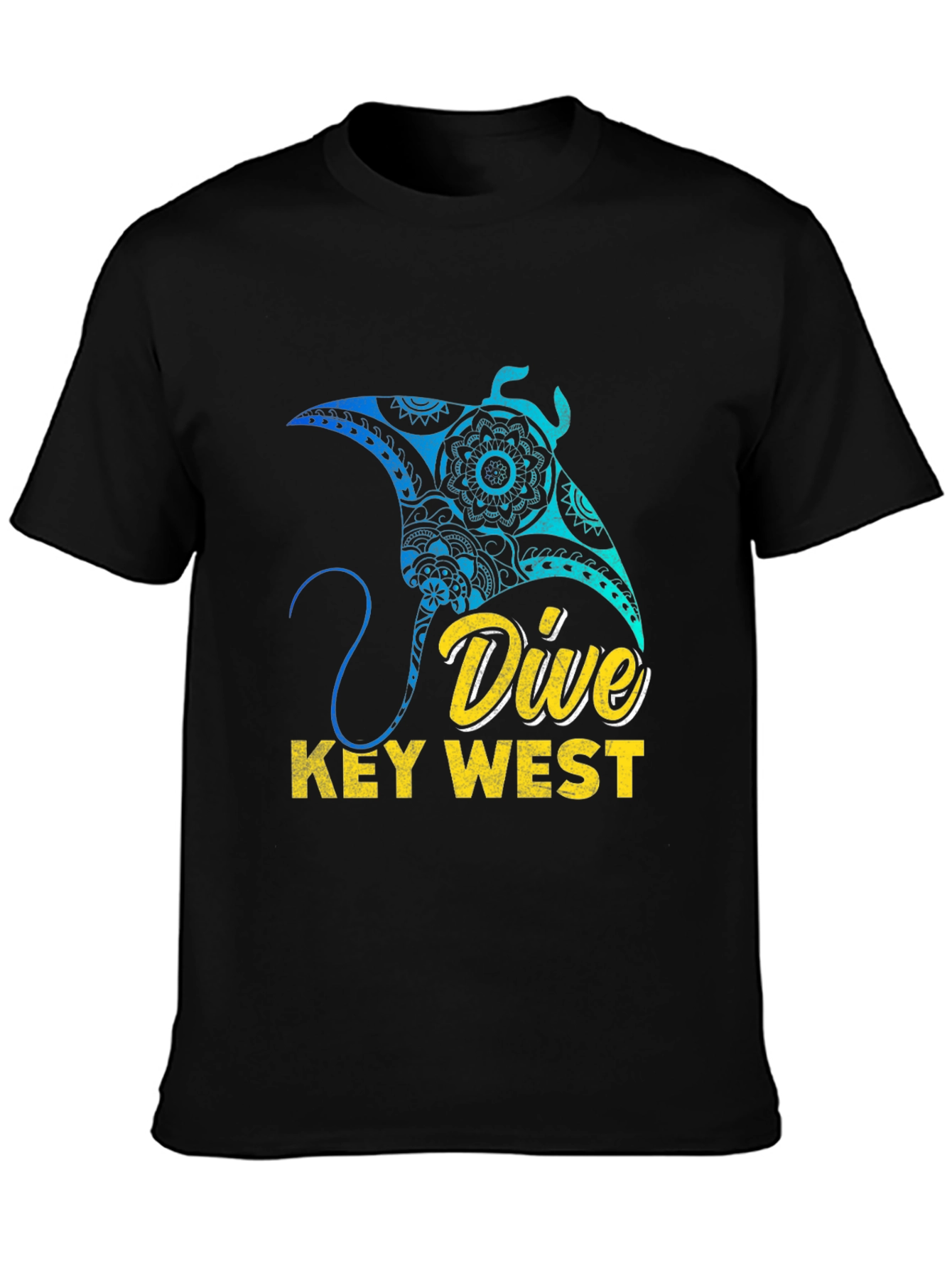 Dive Key West Graphic Tee - Manta Ray Design