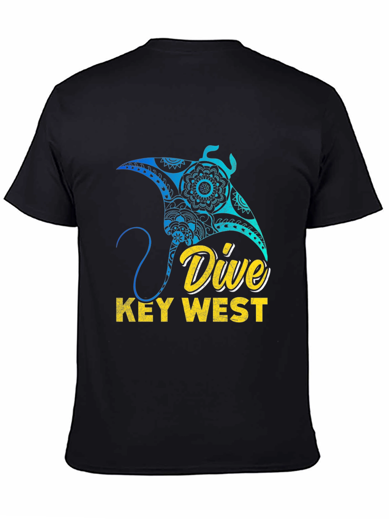 Dive Key West Graphic Tee - Manta Ray Design
