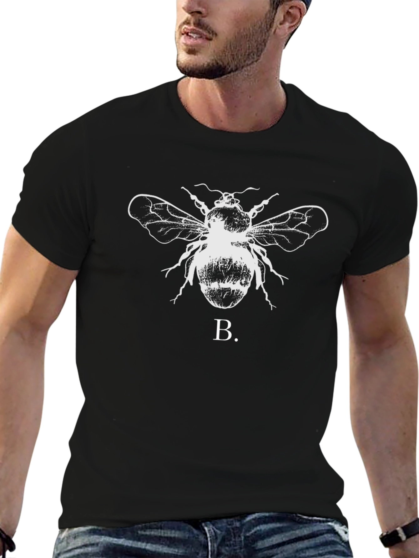 Bee Graphic Black T-Shirt