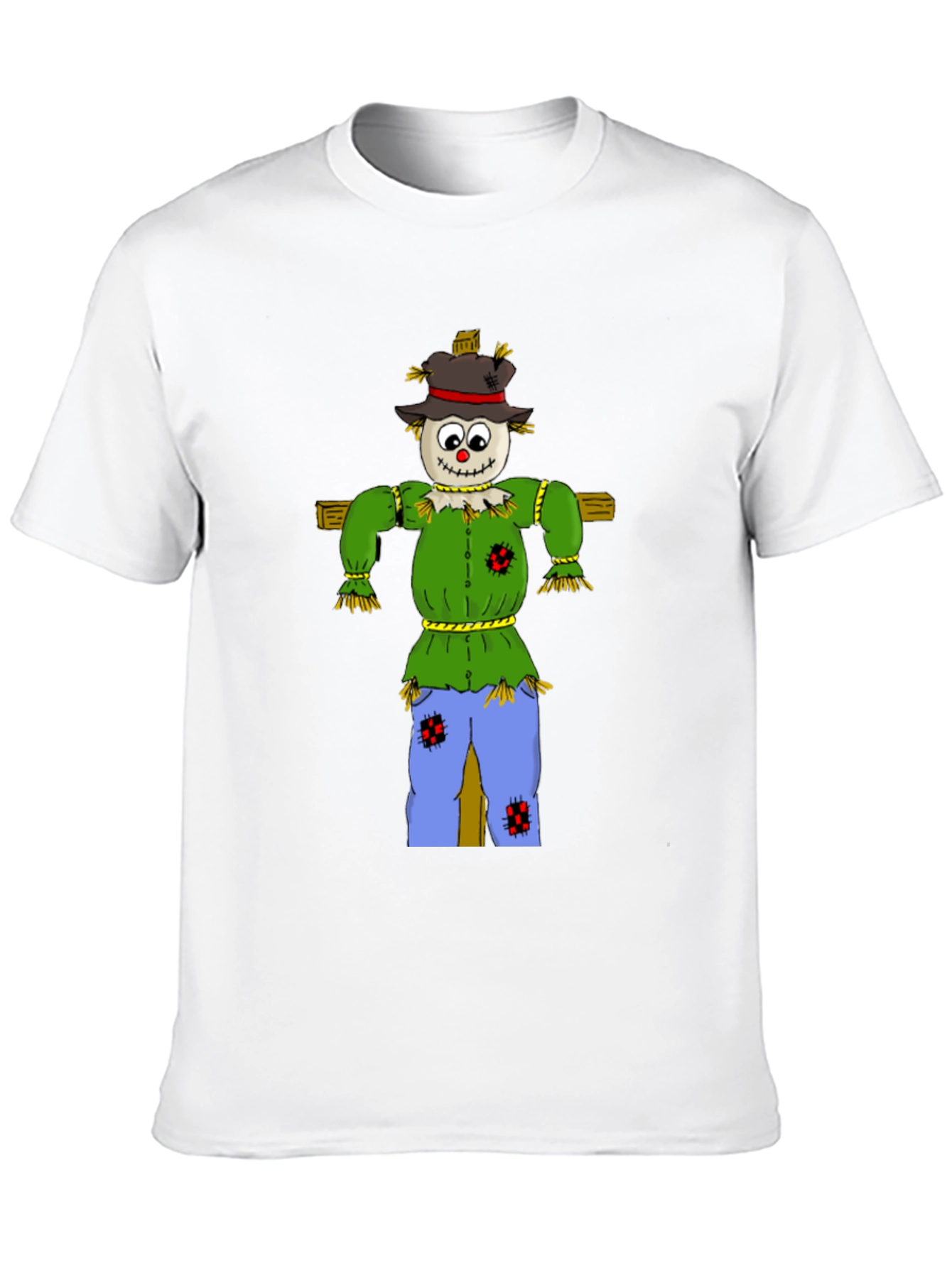 Scarecrow Graphic Tee - Black Cotton T-Shirt