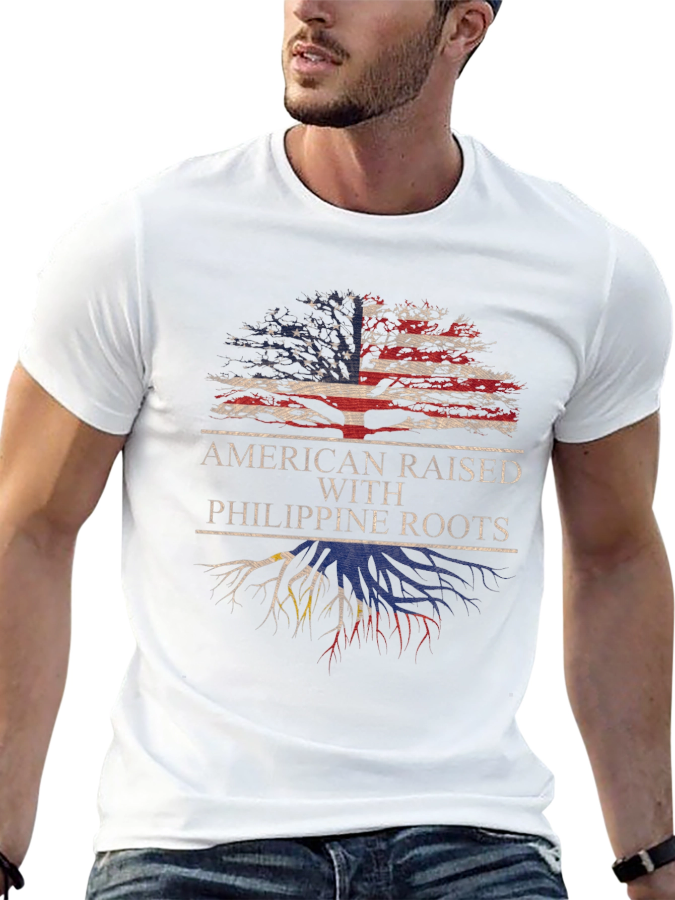 American Raised with Philippine Roots T-Shirt