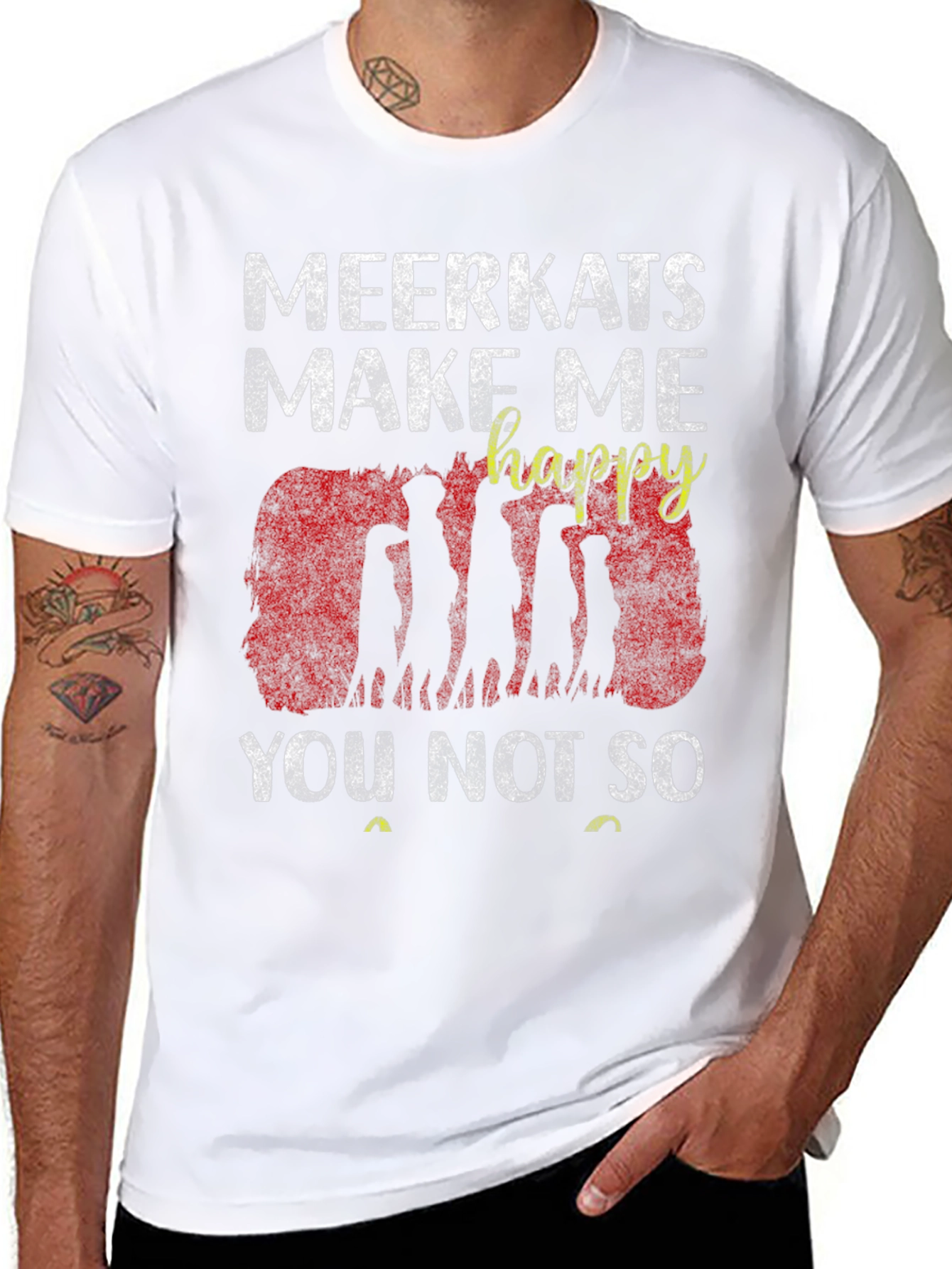 Meerkat Graphic T-Shirt - Make Me Happy Tee