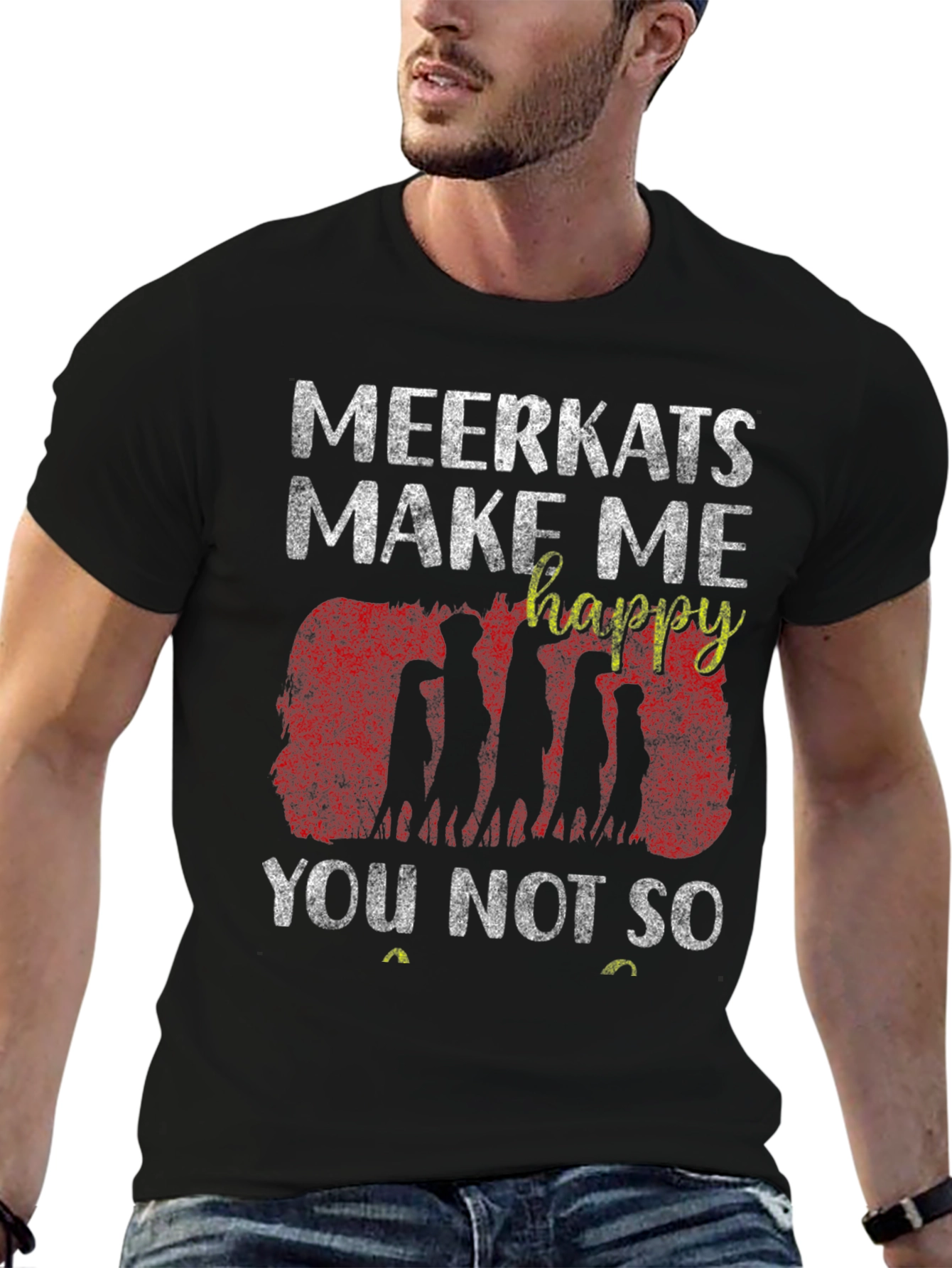 Meerkat Graphic T-Shirt - Make Me Happy Tee