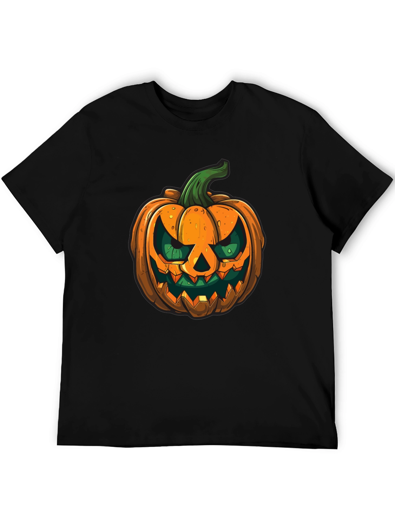 Spooky Pumpkin Graphic Tee - Halloween Style!