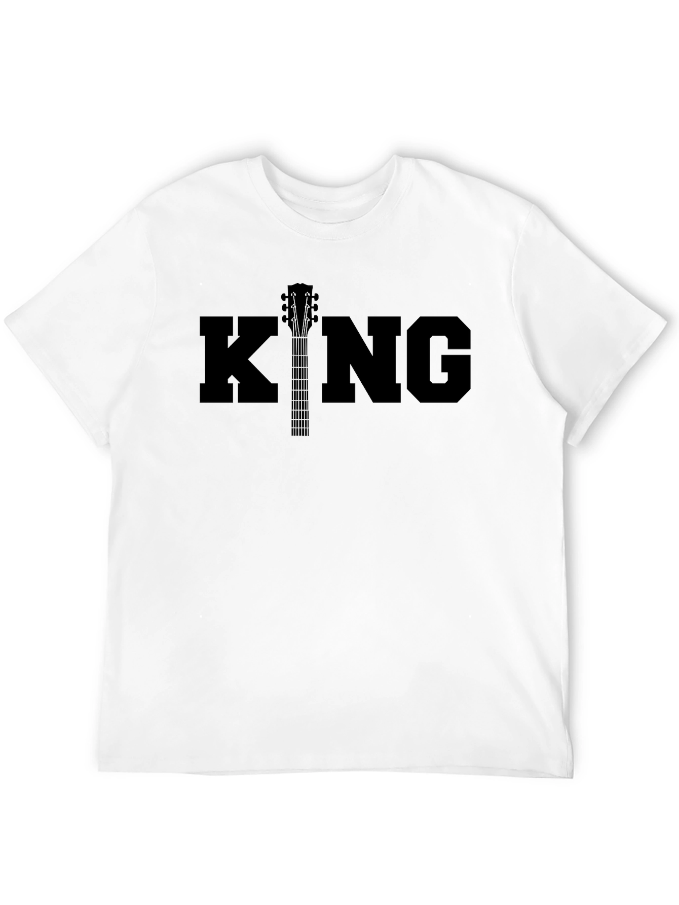 King Guitar Graphic T-Shirt - Black