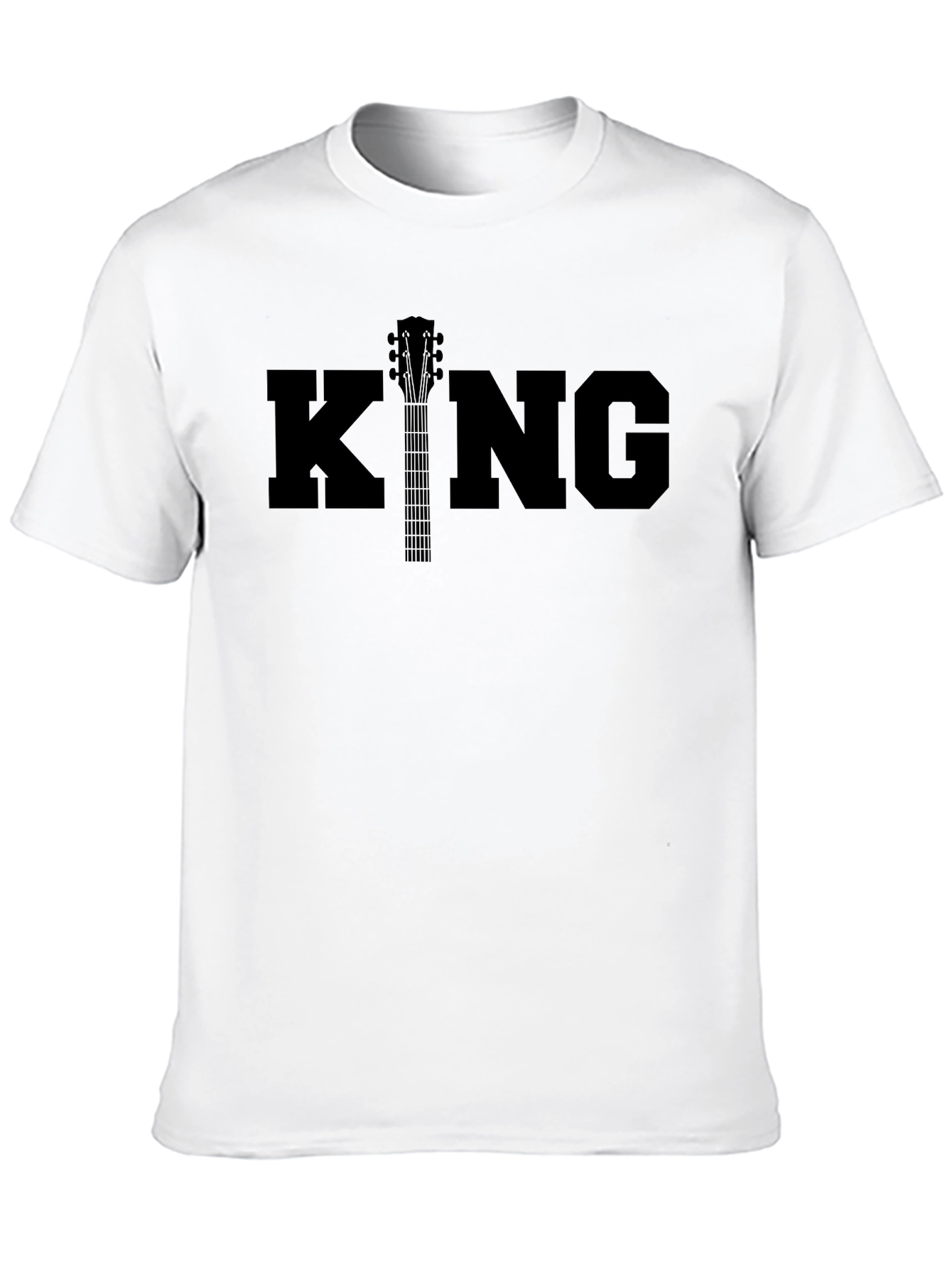 King Guitar Graphic T-Shirt - Black