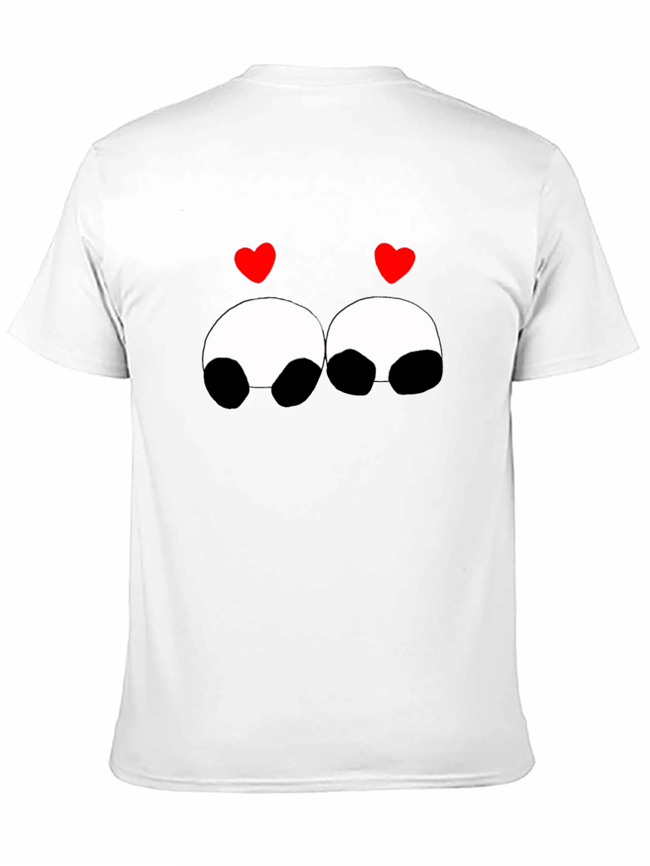 Cute Panda Love Graphic Tee