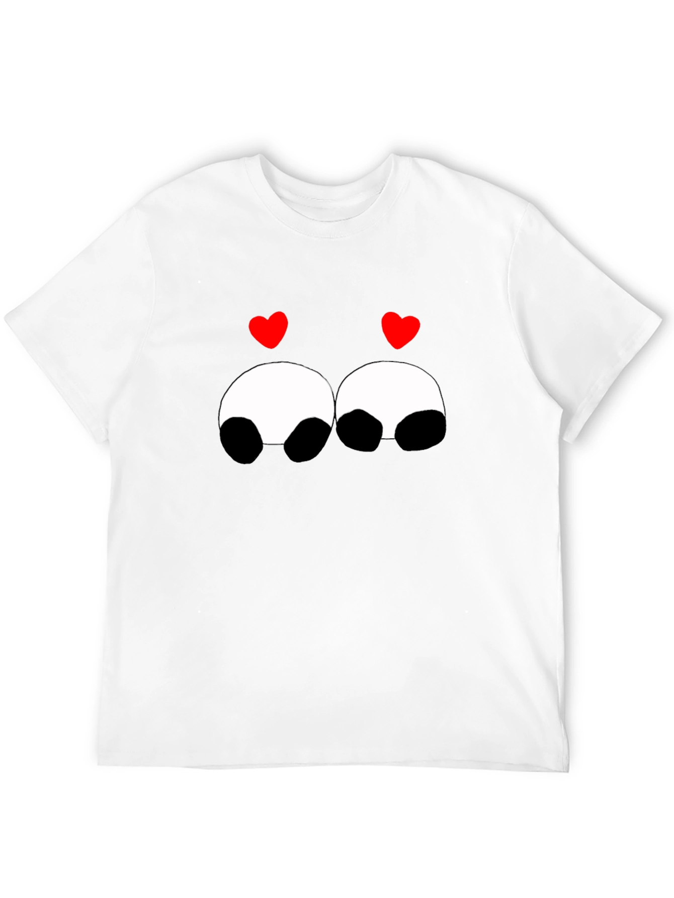 Cute Panda Love Graphic Tee