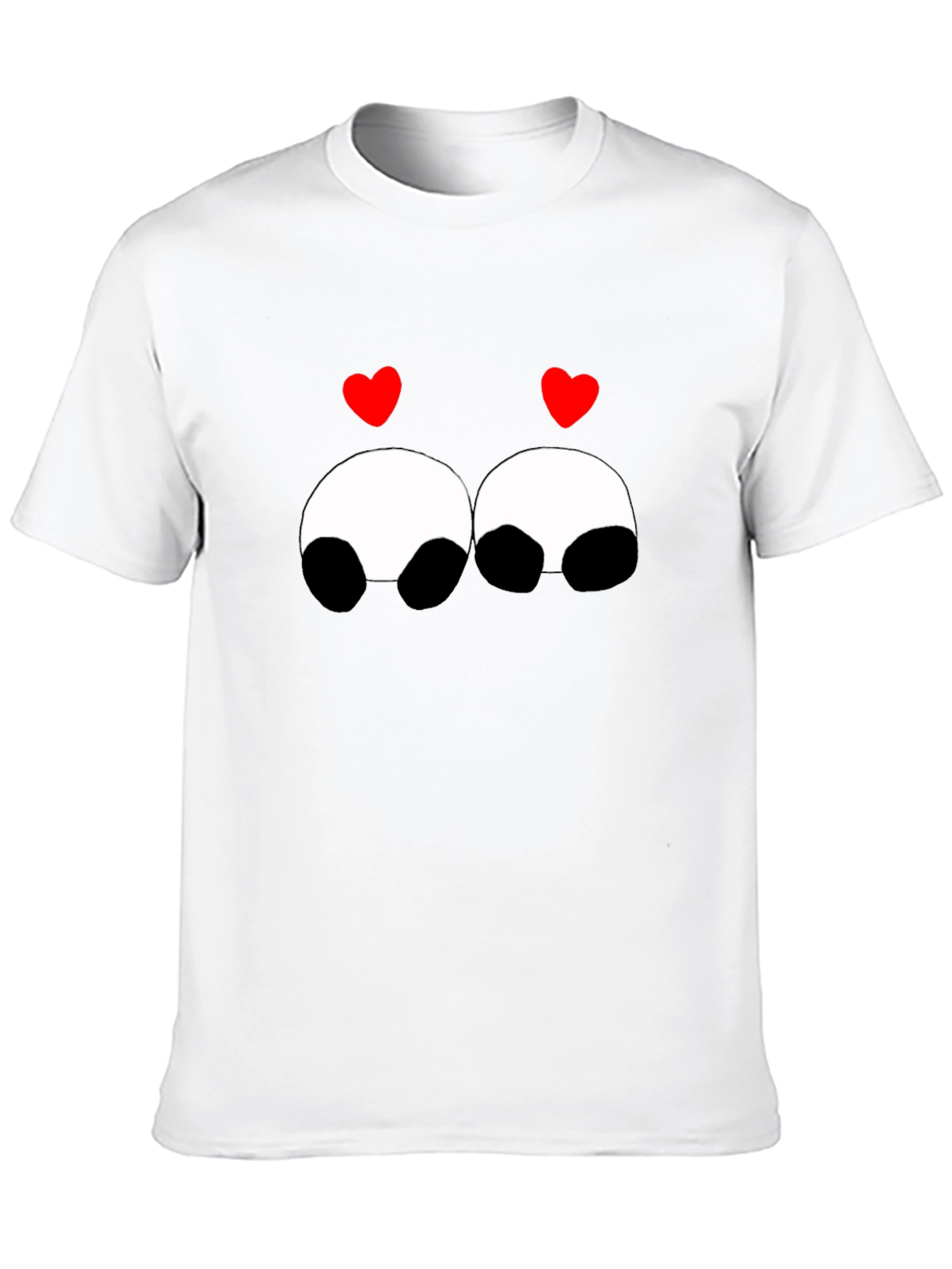 Cute Panda Love Graphic Tee