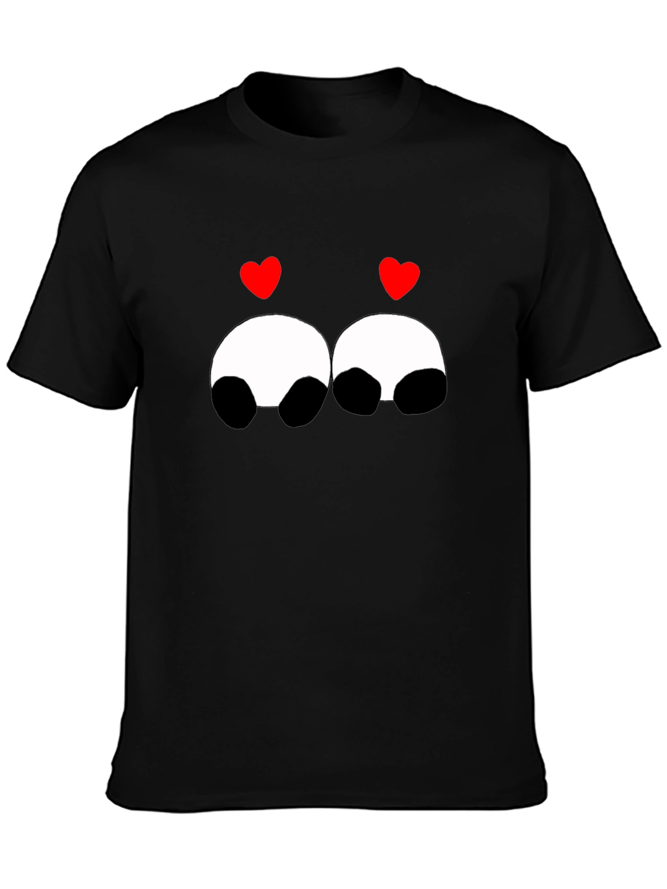 Cute Panda Love Graphic Tee
