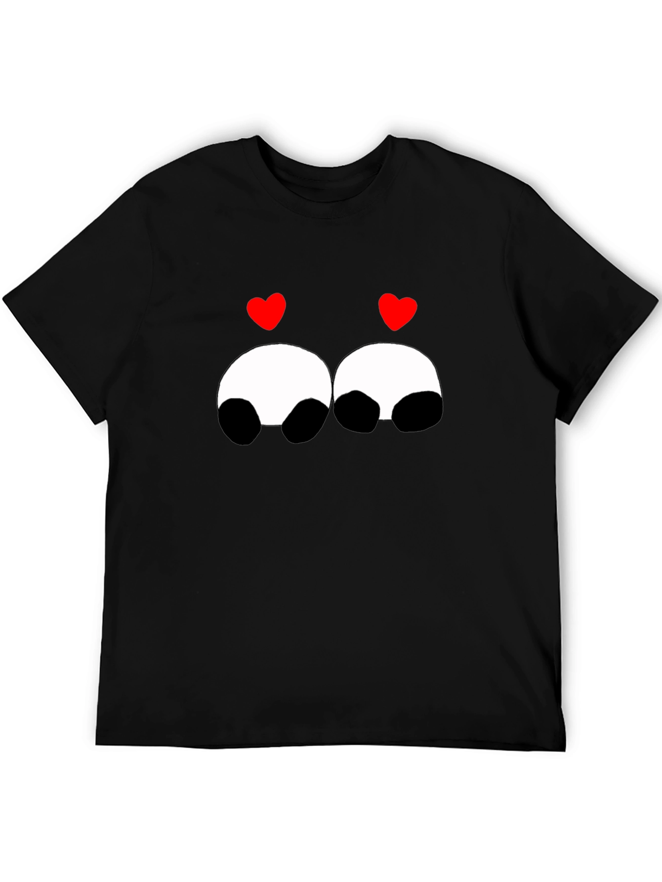 Cute Panda Love Graphic Tee