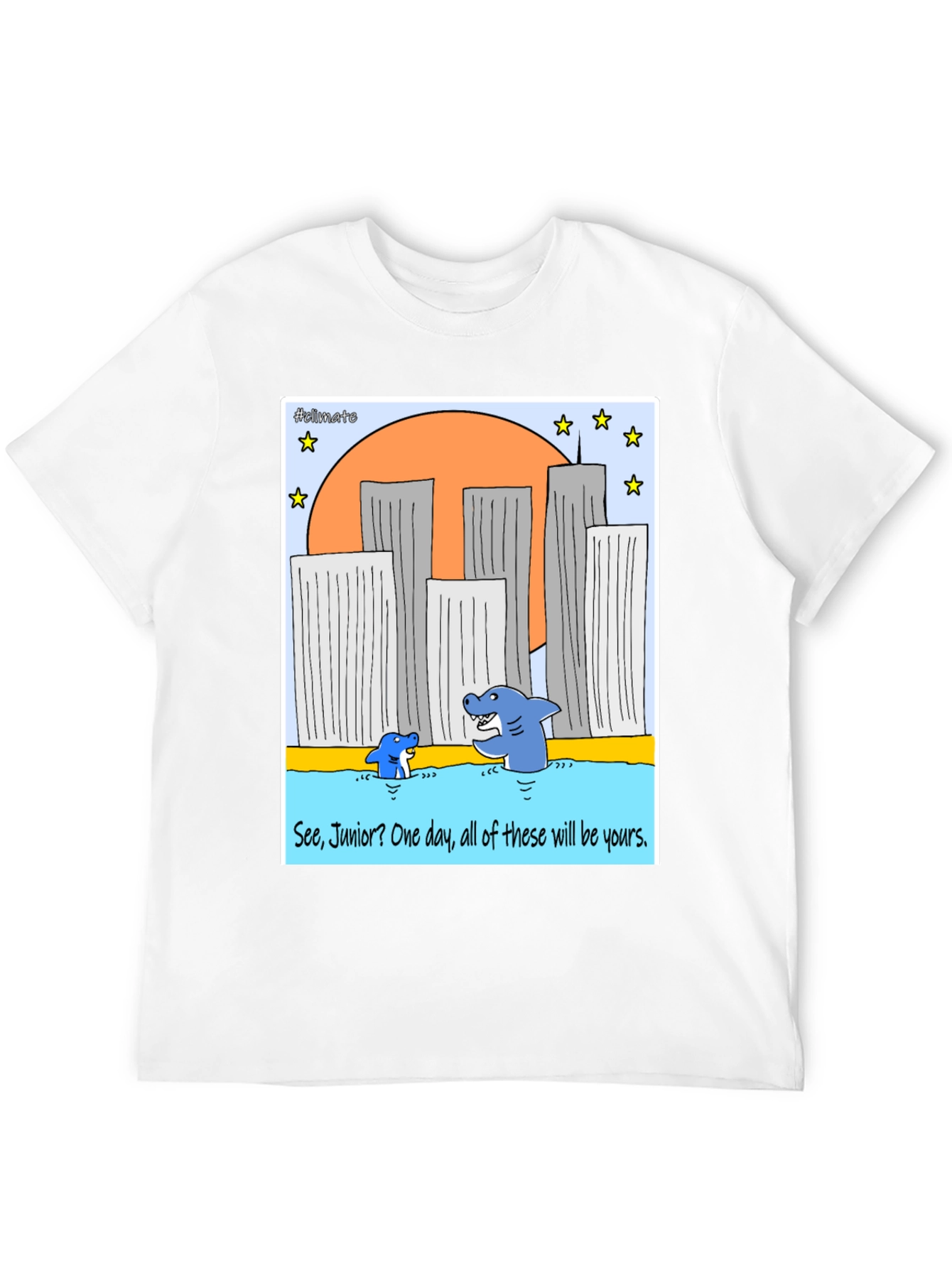Shark Twin Towers T-Shirt