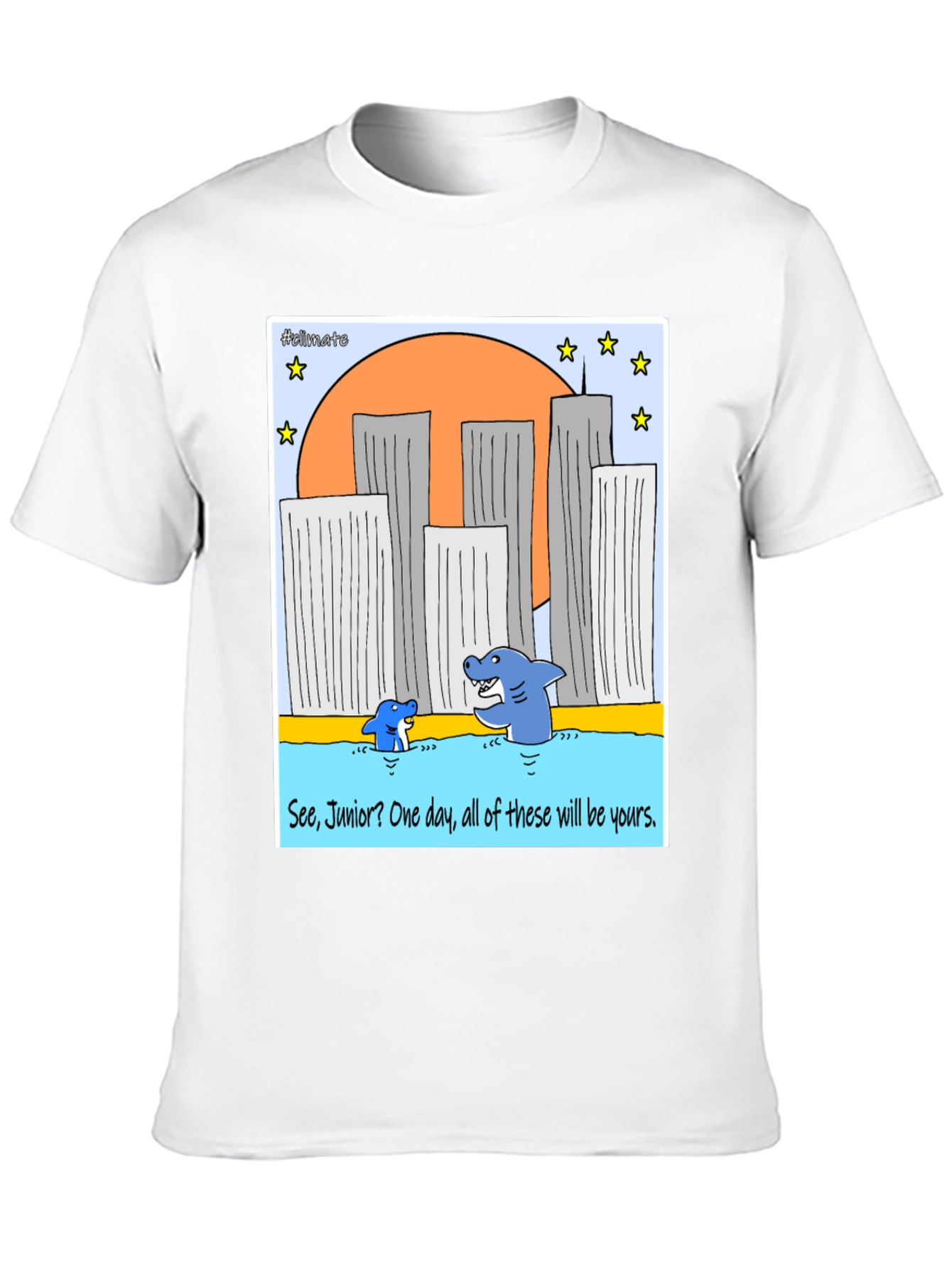 Shark Twin Towers T-Shirt