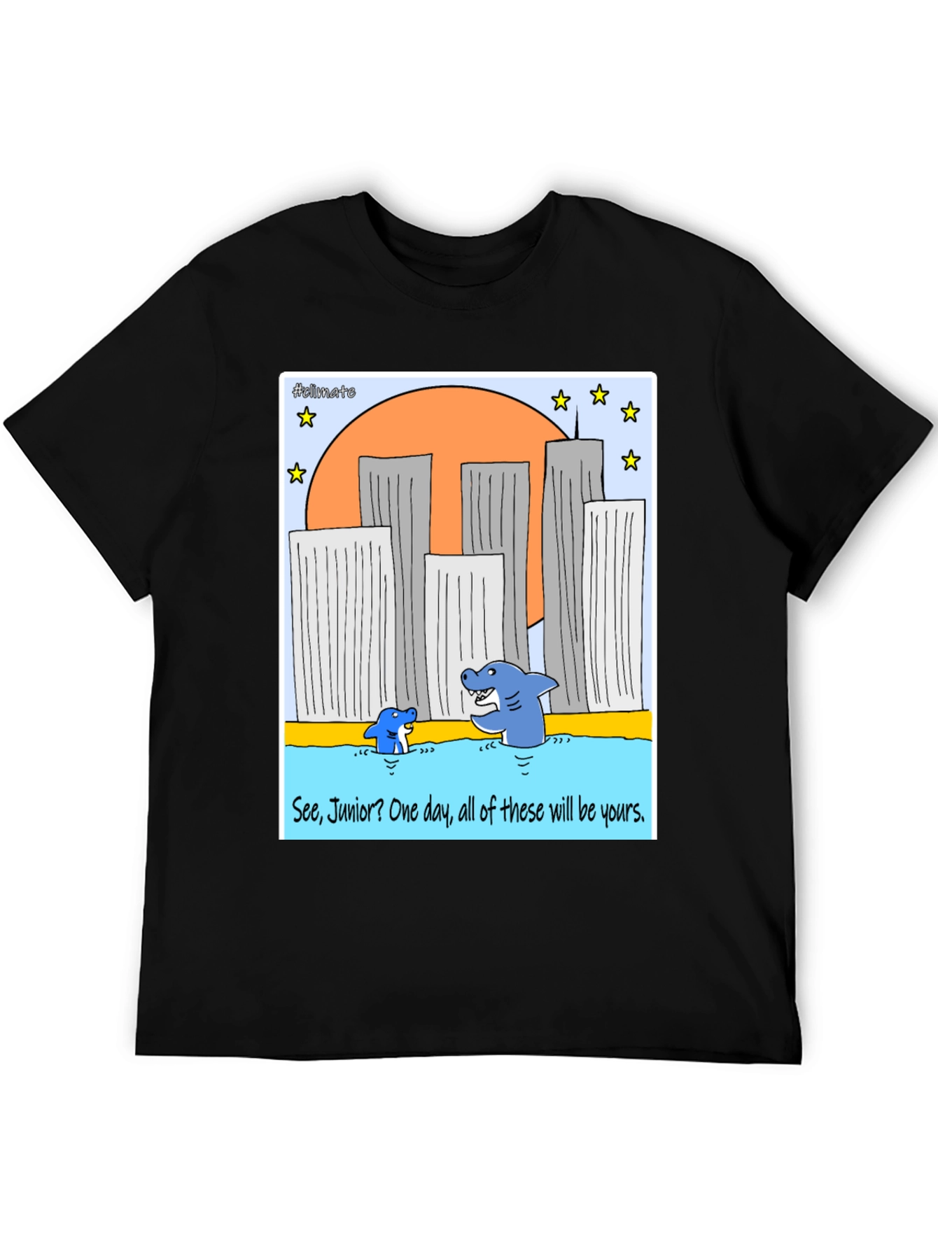 Shark Twin Towers T-Shirt