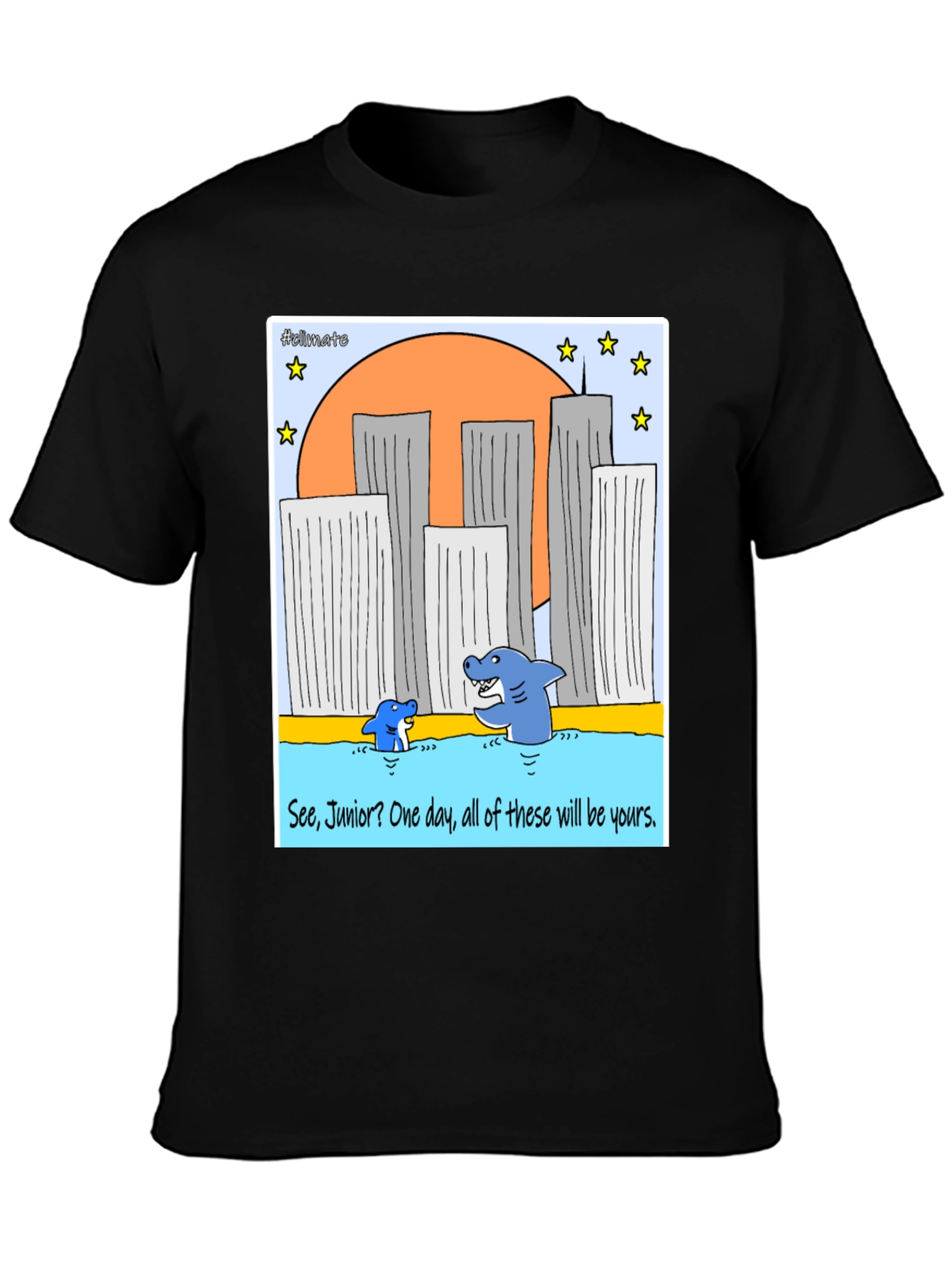 Shark Twin Towers T-Shirt