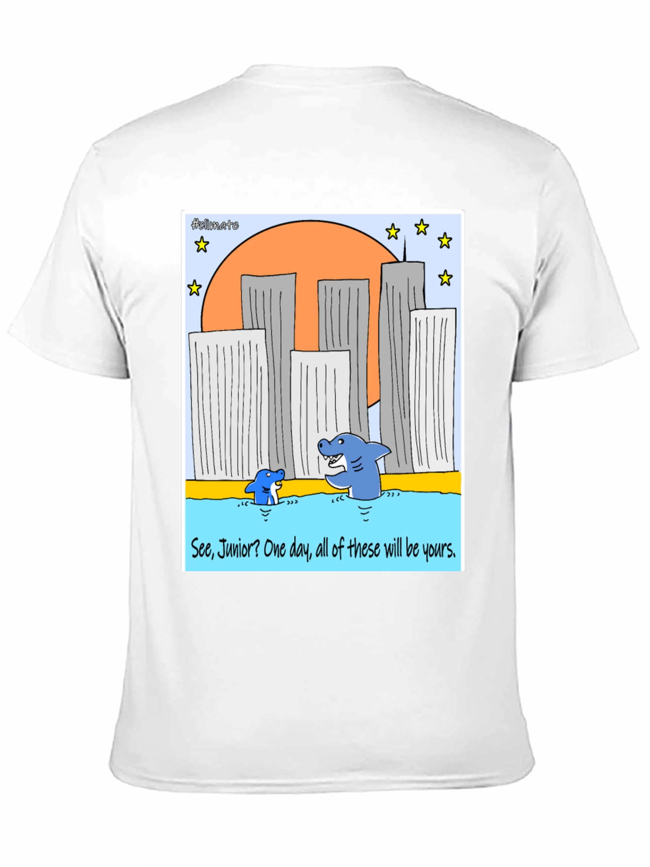 Shark Twin Towers T-Shirt