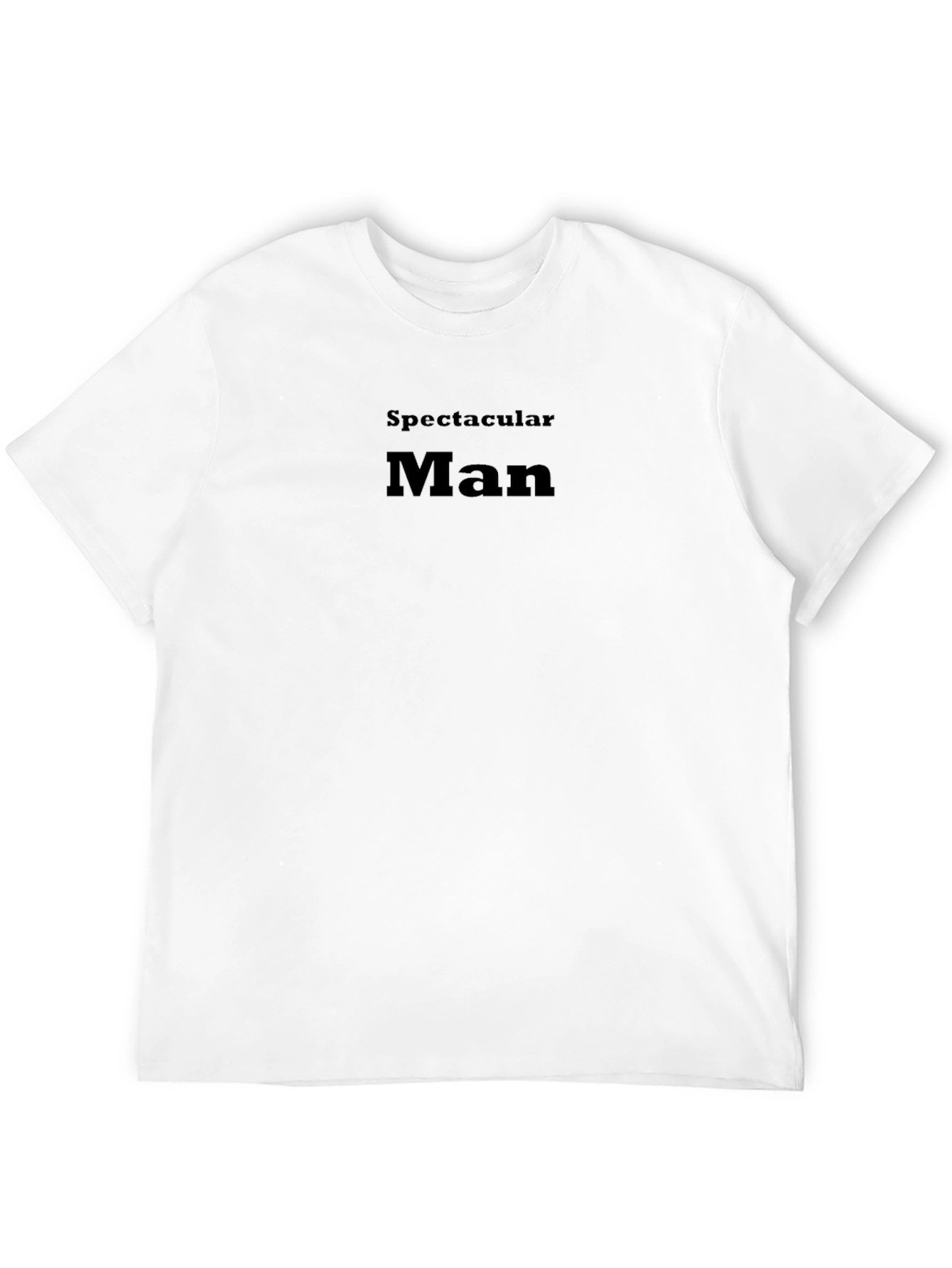 Spectacular Man Black Graphic Tee Shirt