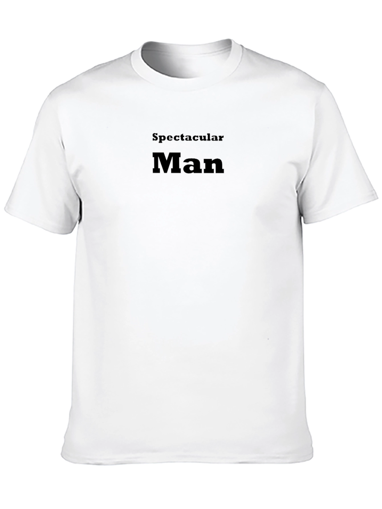 Spectacular Man Black Graphic Tee Shirt
