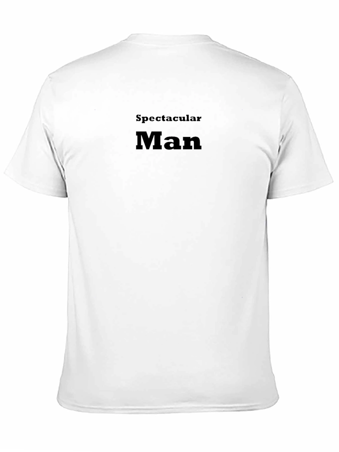 Spectacular Man Black Graphic Tee Shirt