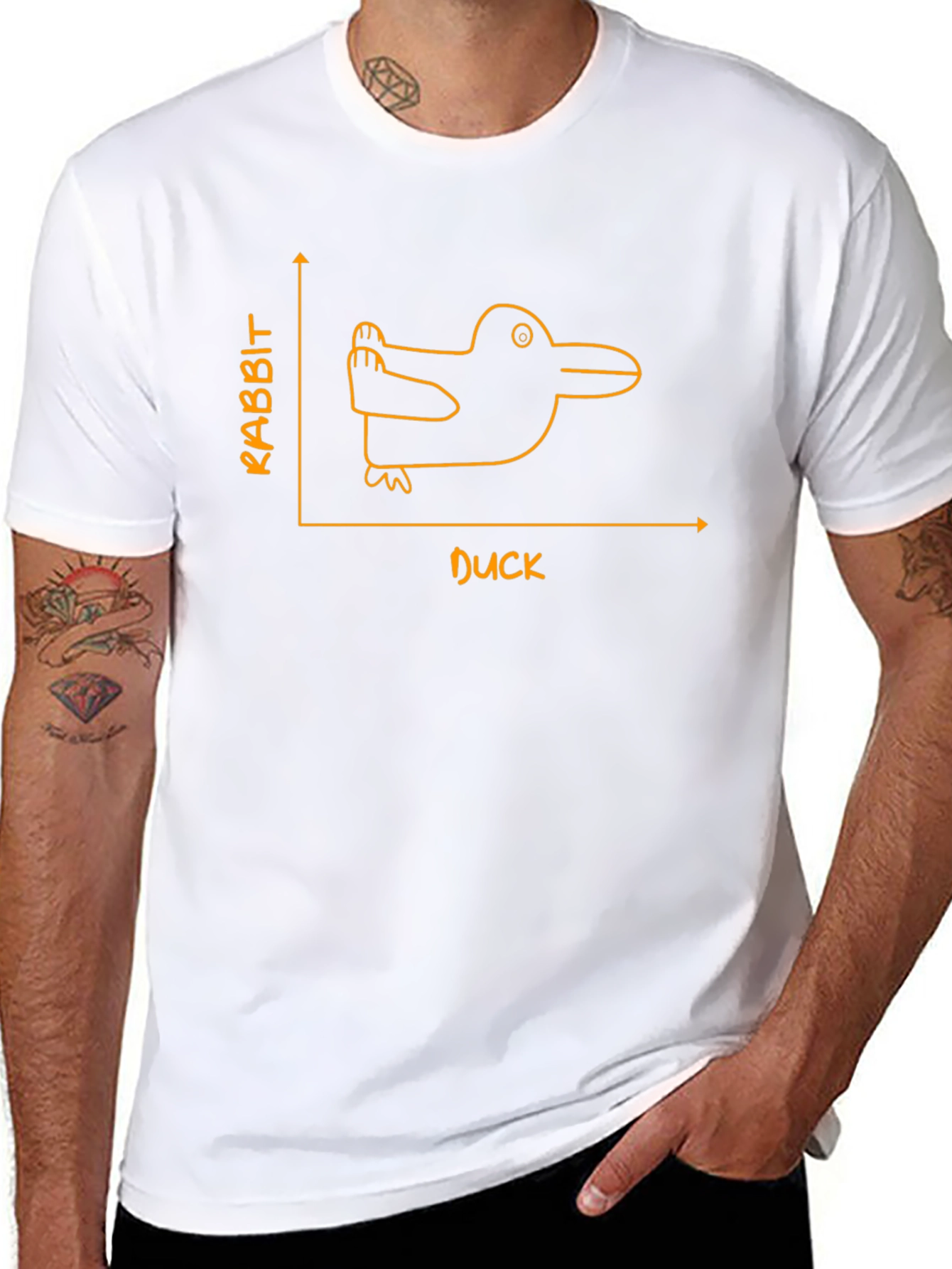 Rabbit Duck T-Shirt - Optical Illusion Graphic Tee