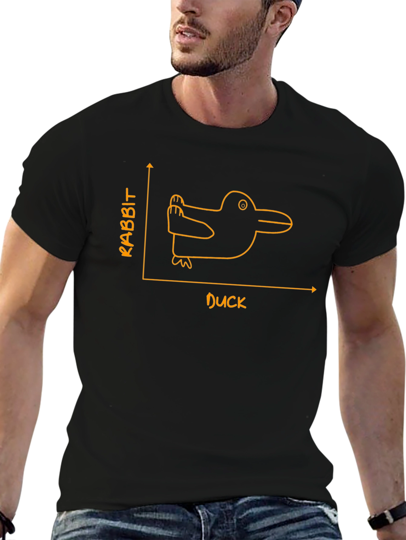 Rabbit Duck T-Shirt - Optical Illusion Graphic Tee