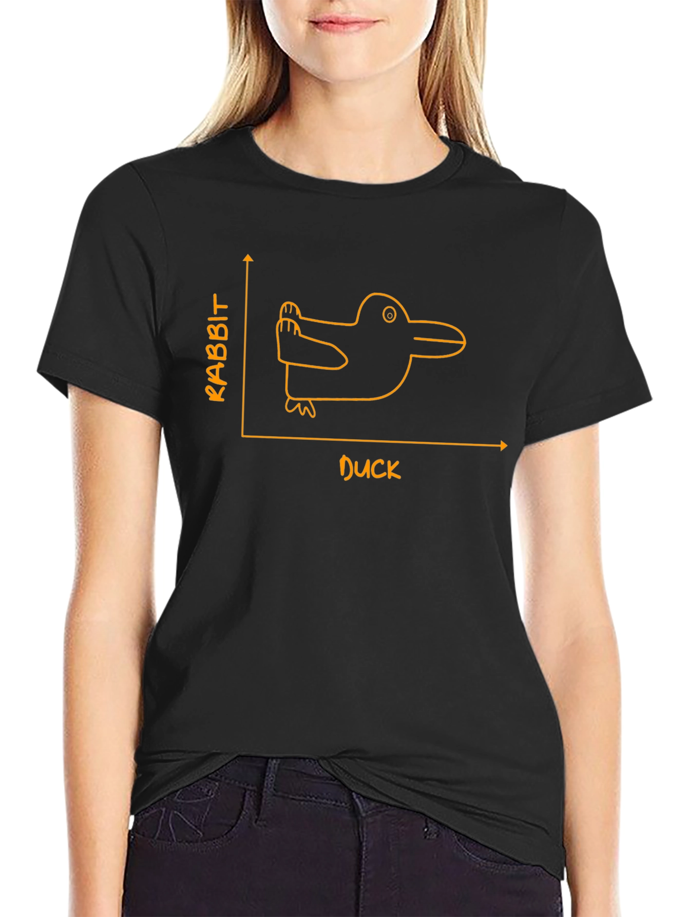 Rabbit Duck T-Shirt - Optical Illusion Graphic Tee
