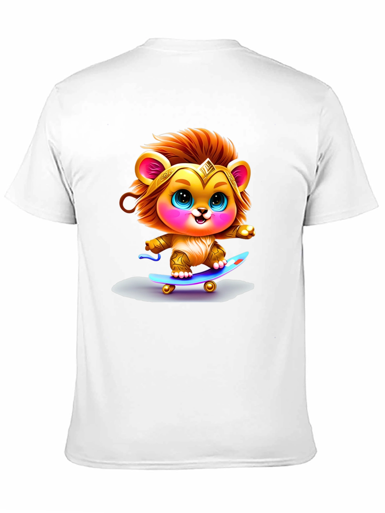 Lion Cub Skateboarder Graphic Tee