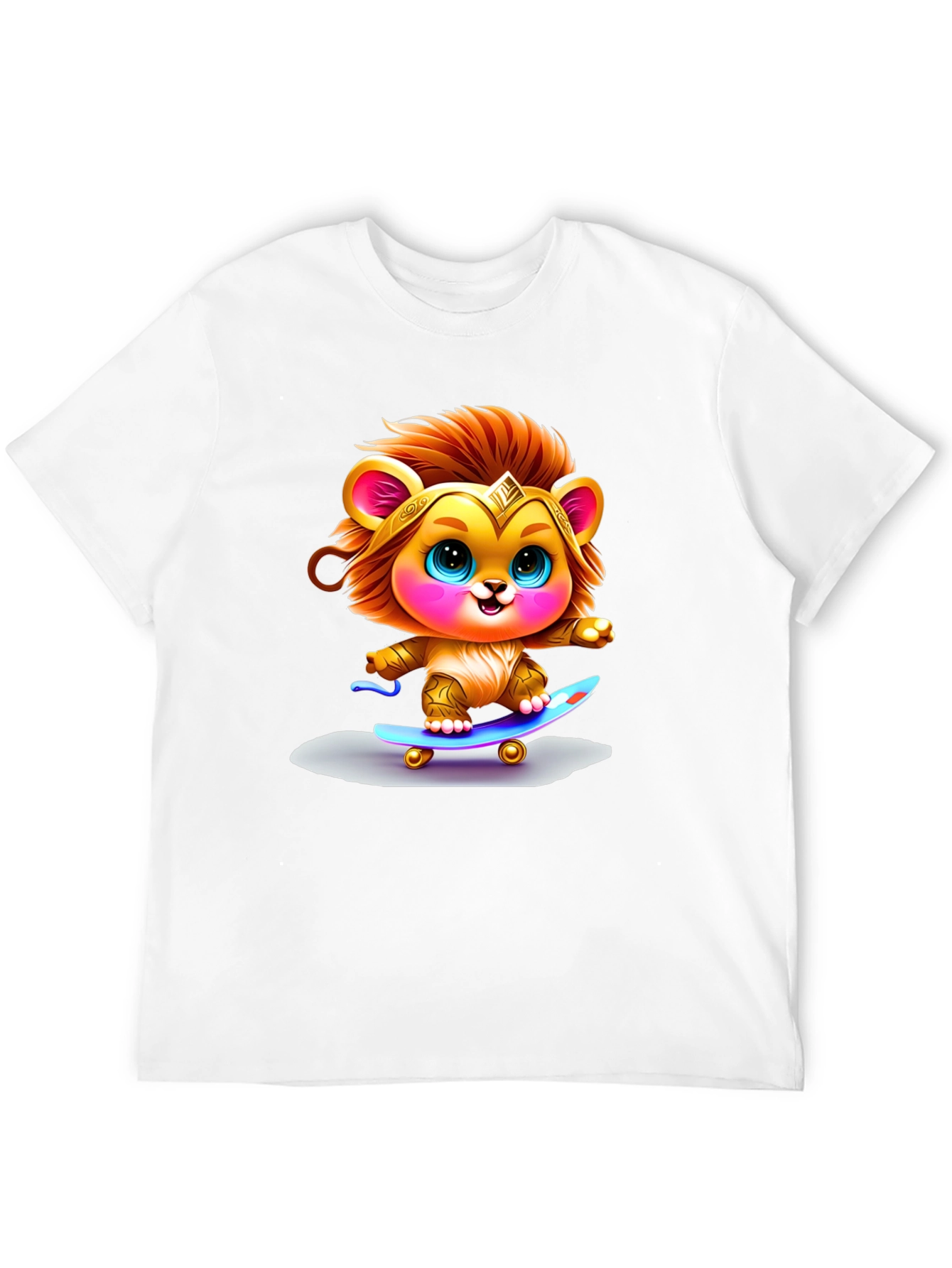 Lion Cub Skateboarder Graphic Tee