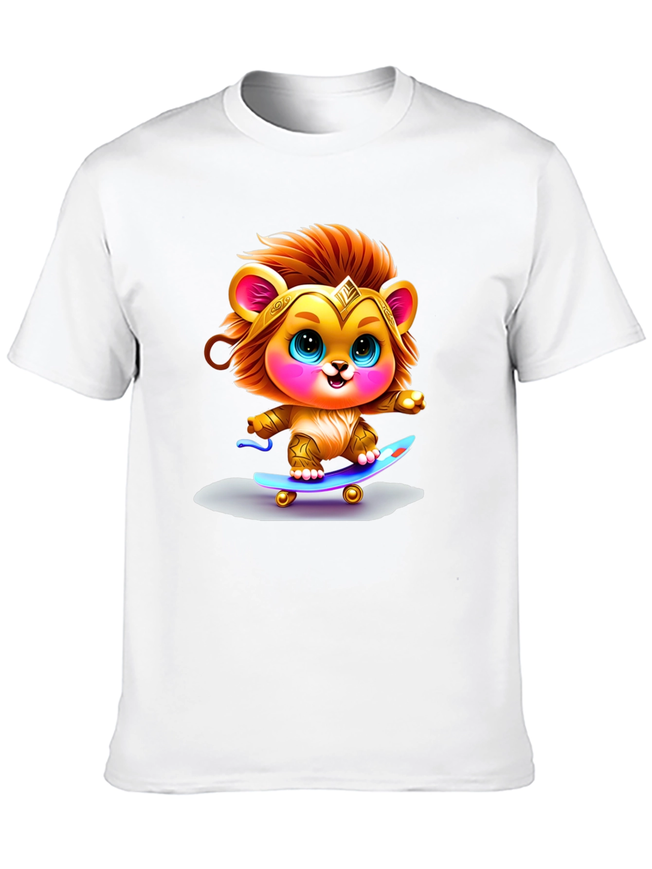 Lion Cub Skateboarder Graphic Tee