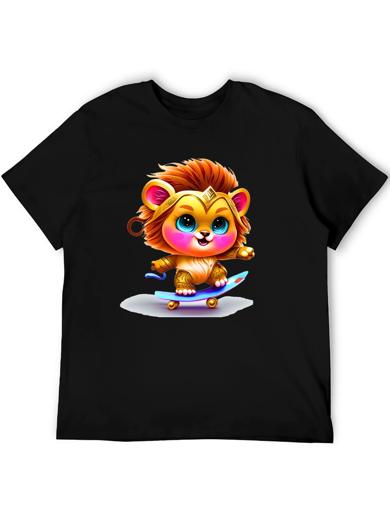 Lion Cub Skateboarder Graphic Tee