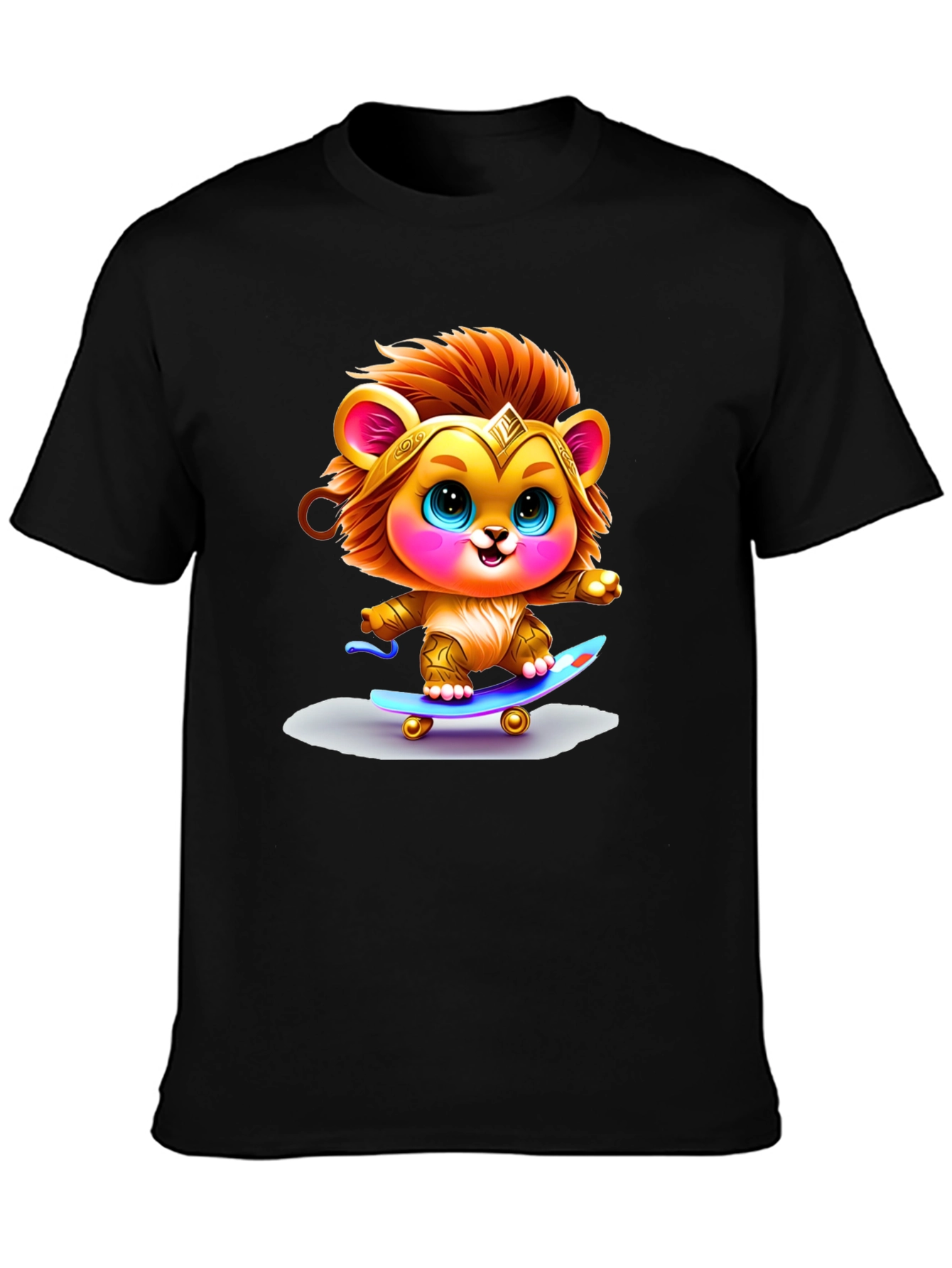 Lion Cub Skateboarder Graphic Tee