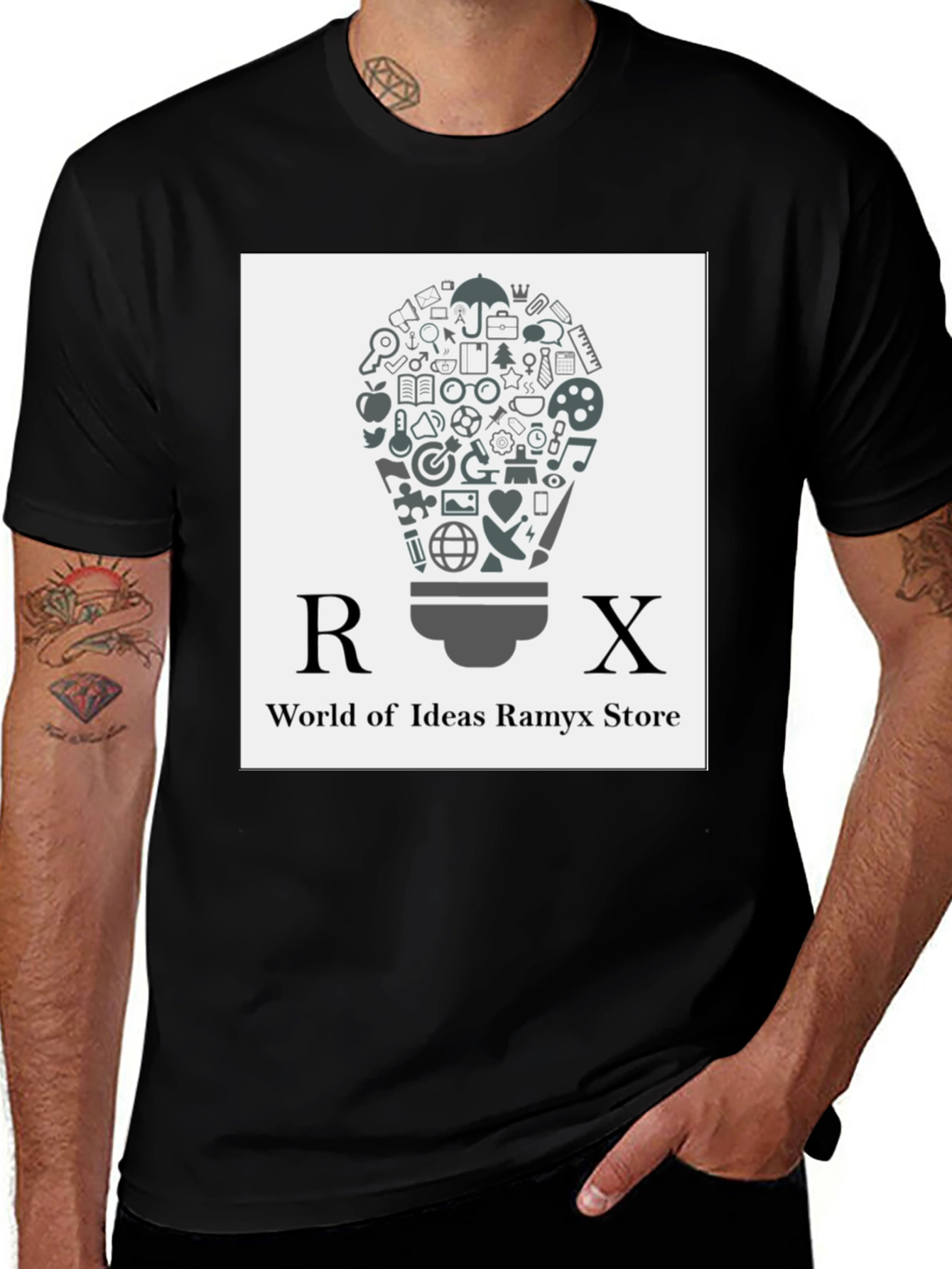 RX World of Ideas Graphic Tee - Black