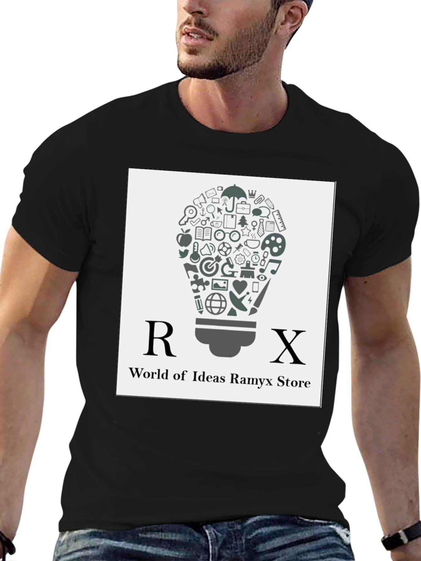 RX World of Ideas Graphic Tee - Black