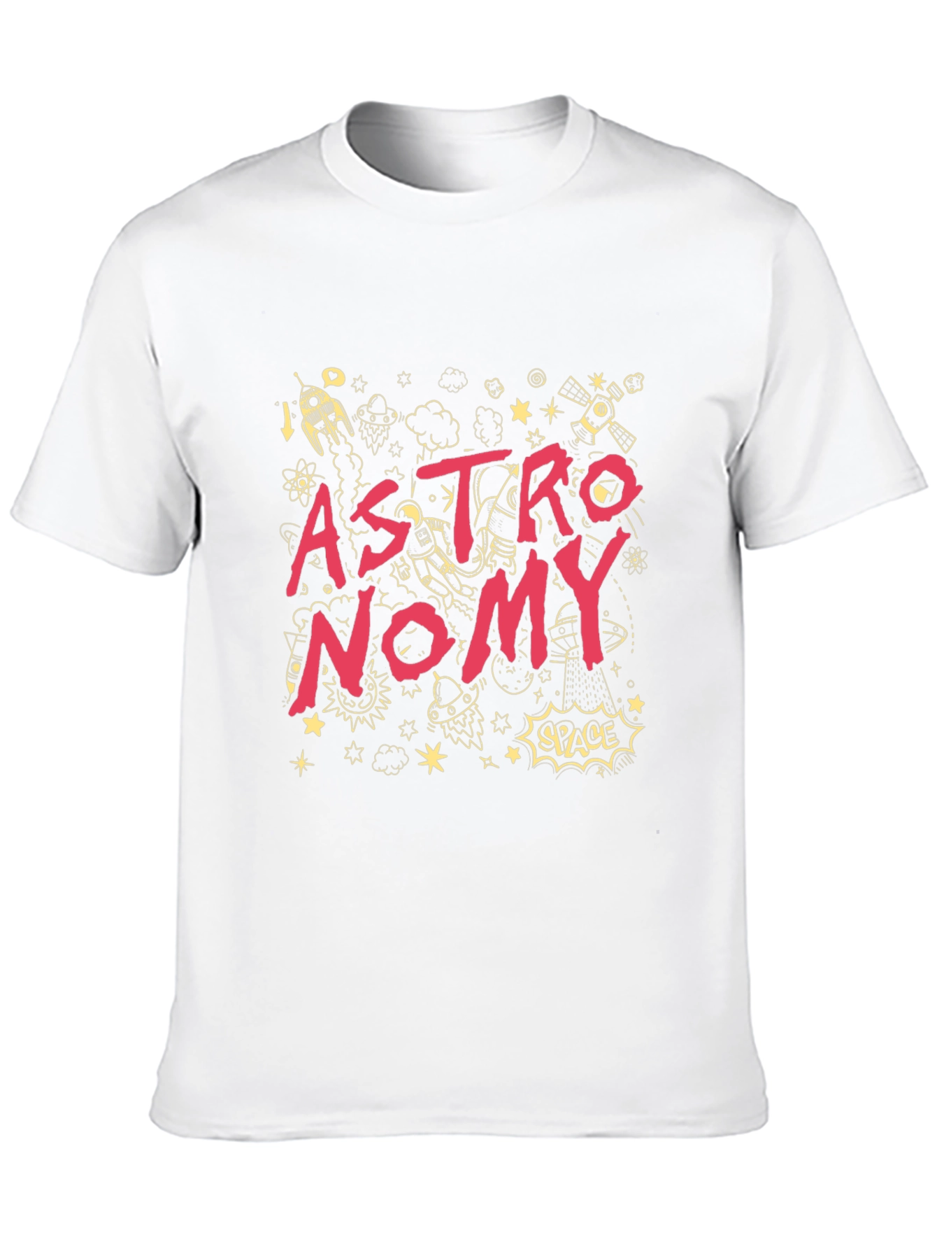 Astronomy Graphic Print Black T-Shirt