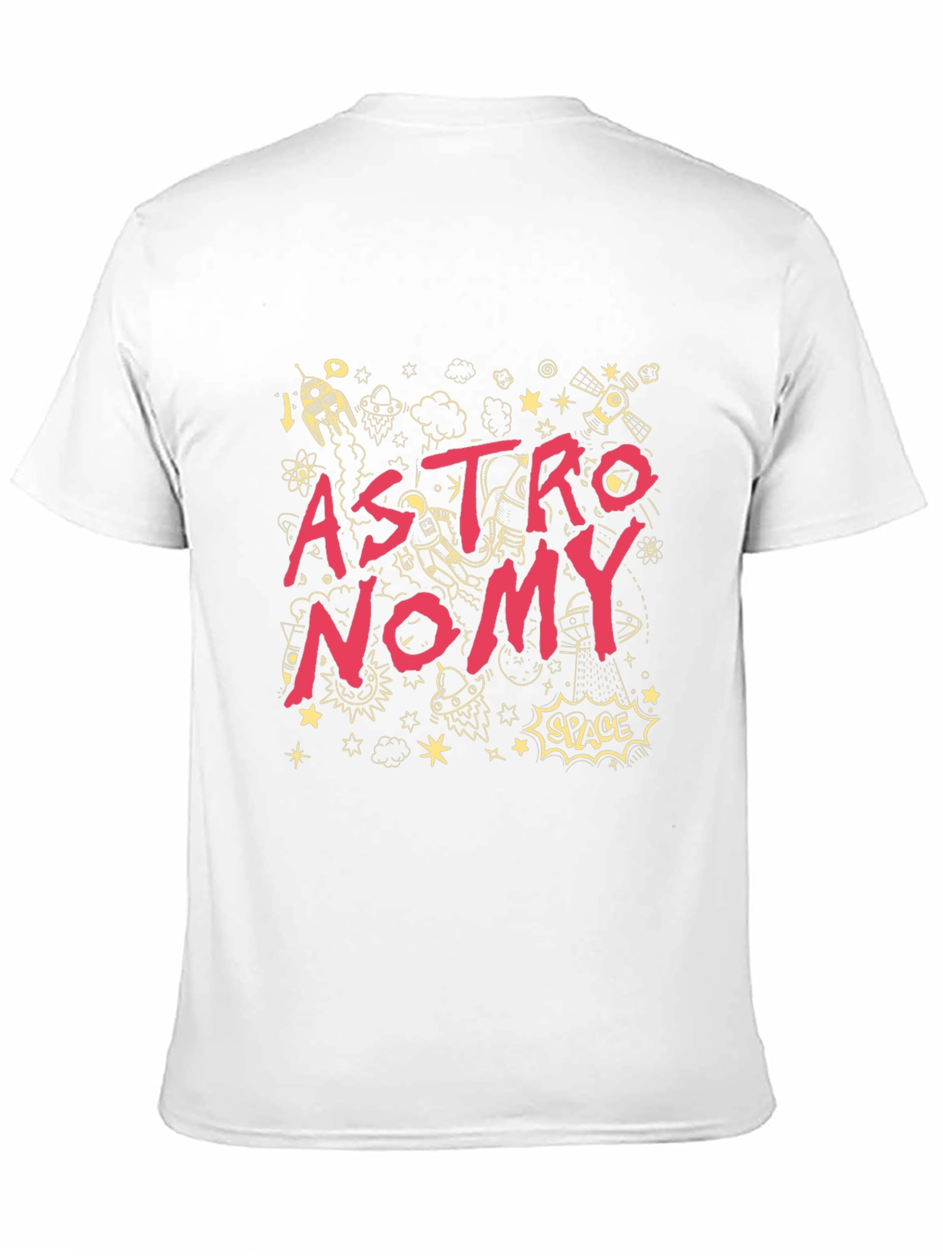 Astronomy Graphic Print Black T-Shirt