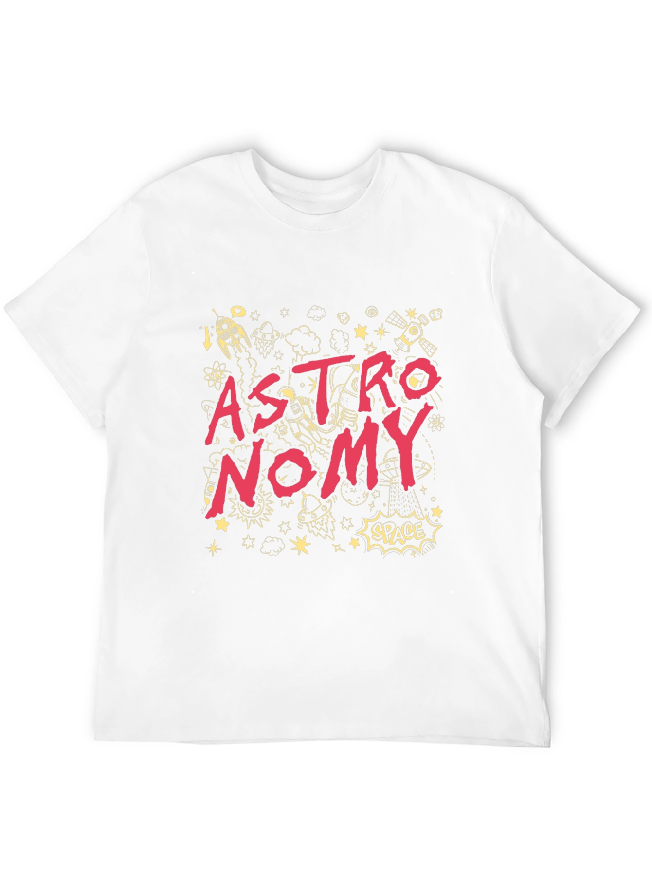 Astronomy Graphic Print Black T-Shirt