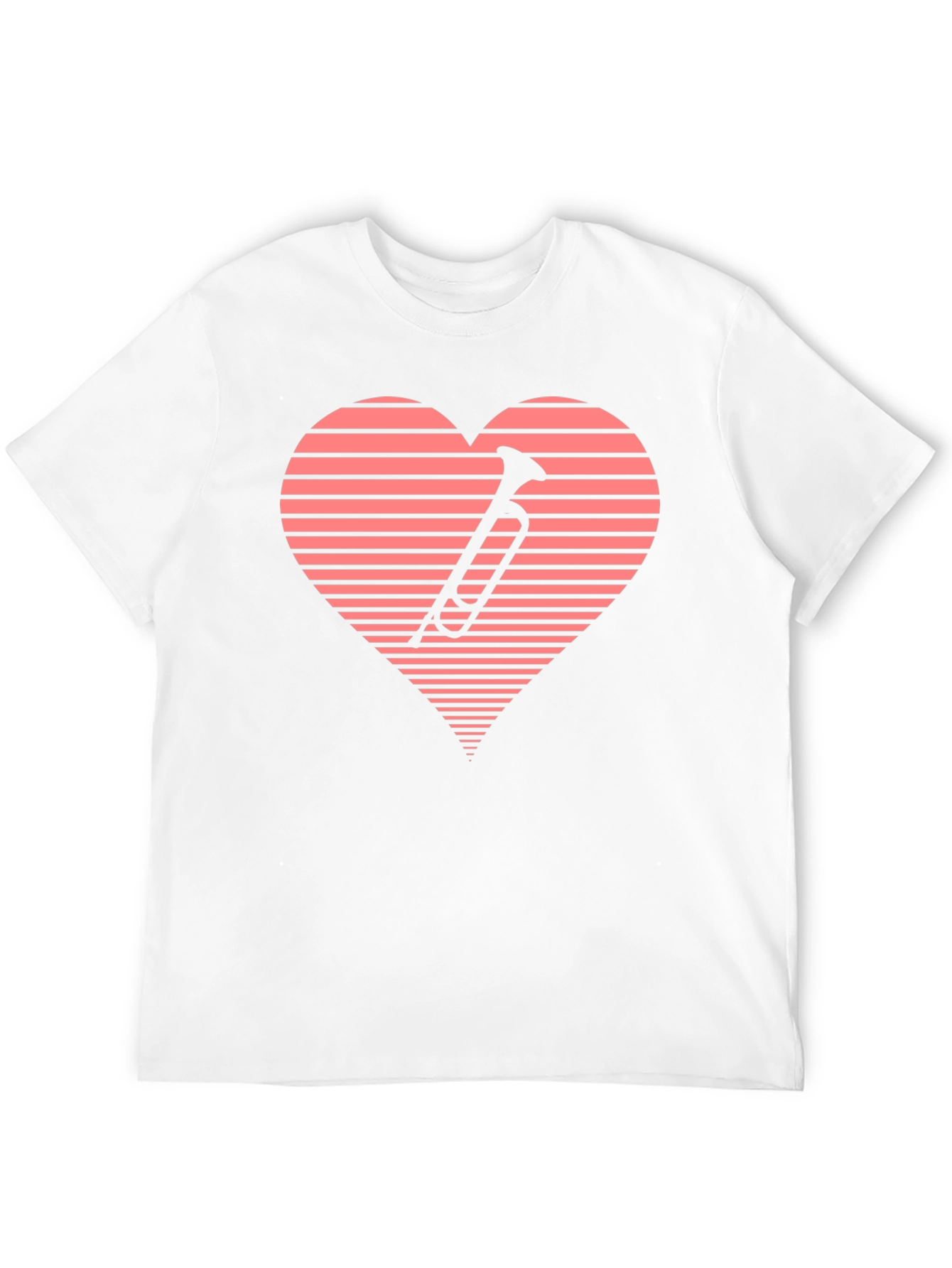 Music Lovers Trumpet Heart T-Shirt