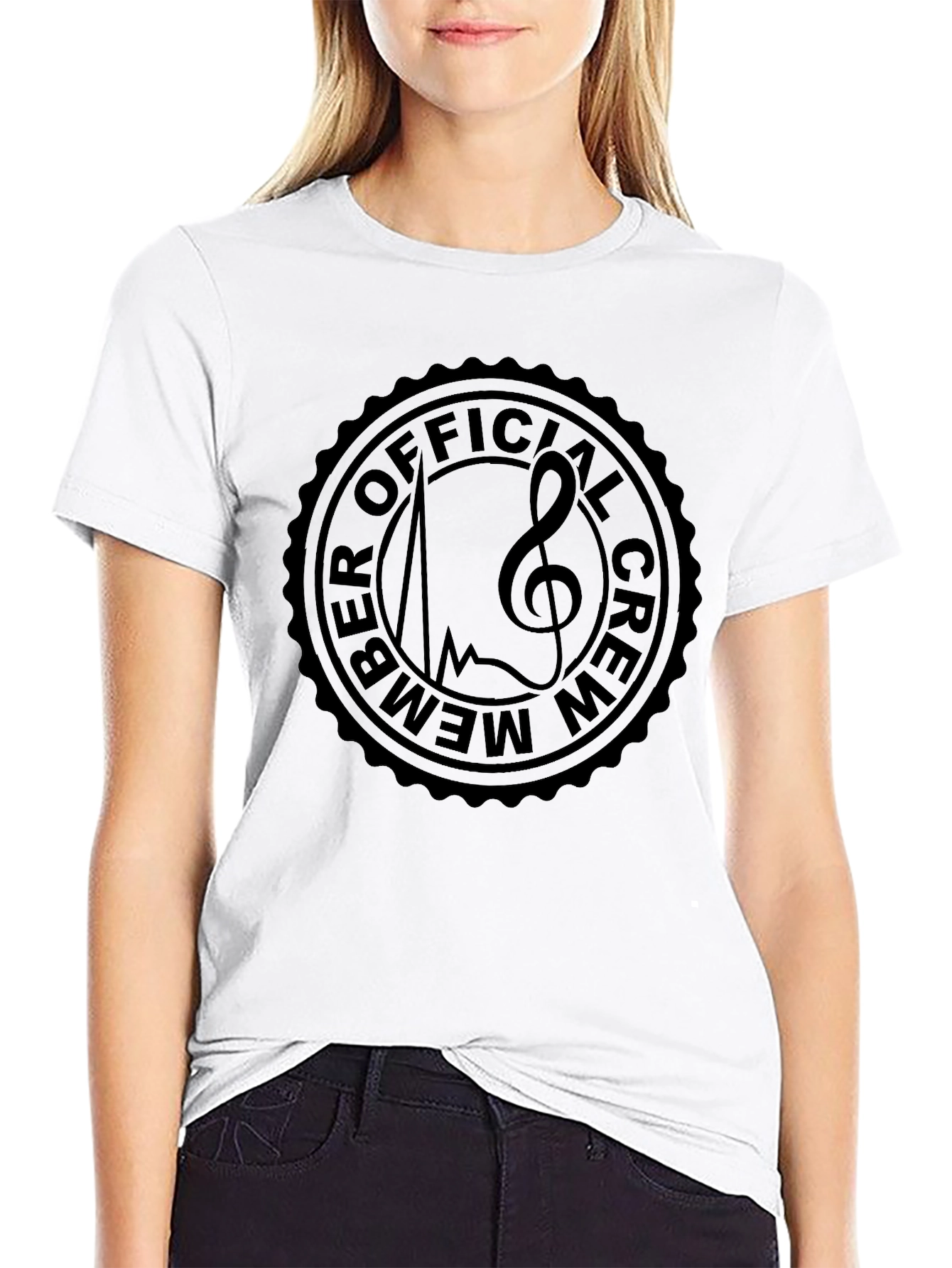Official Crew Member Treble Clef Black T-Shirt
