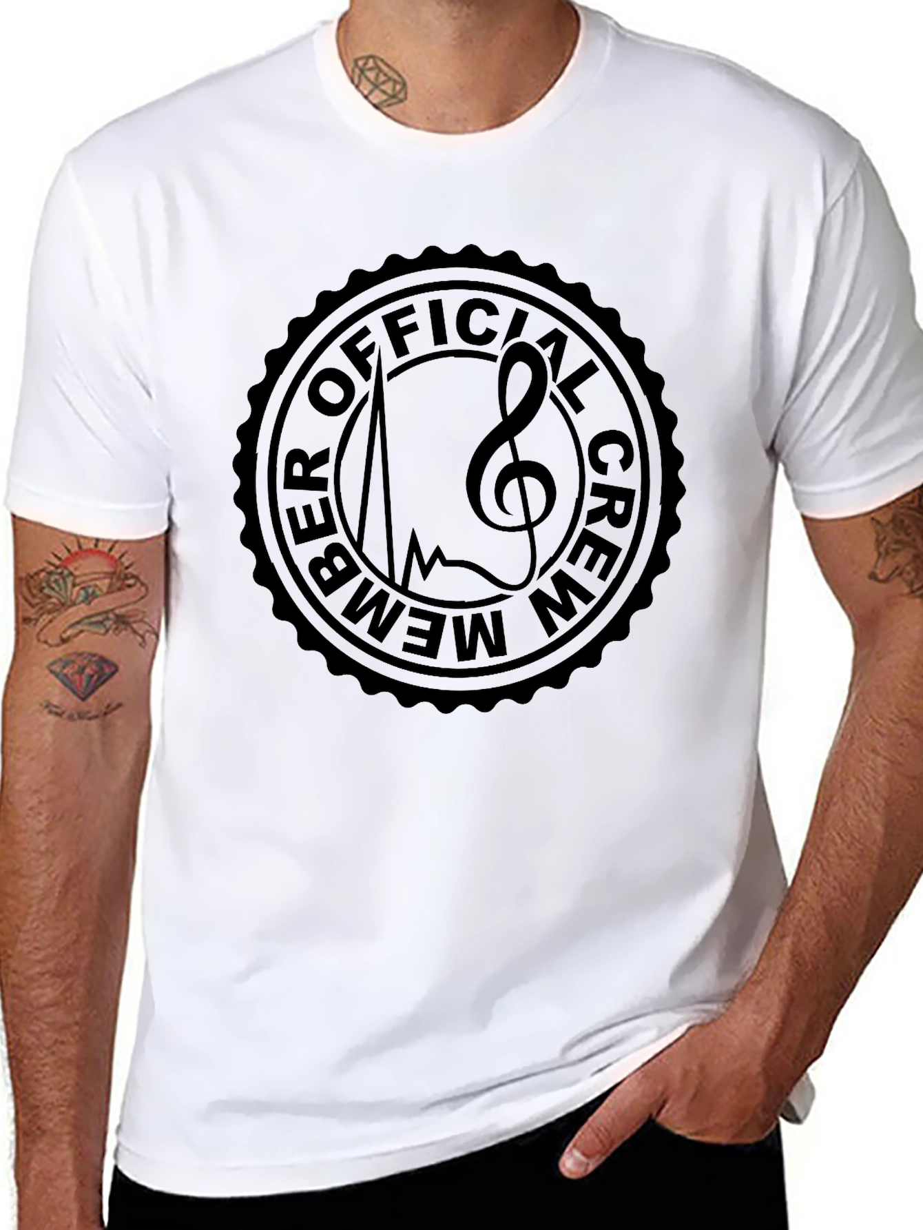 Official Crew Member Treble Clef Black T-Shirt